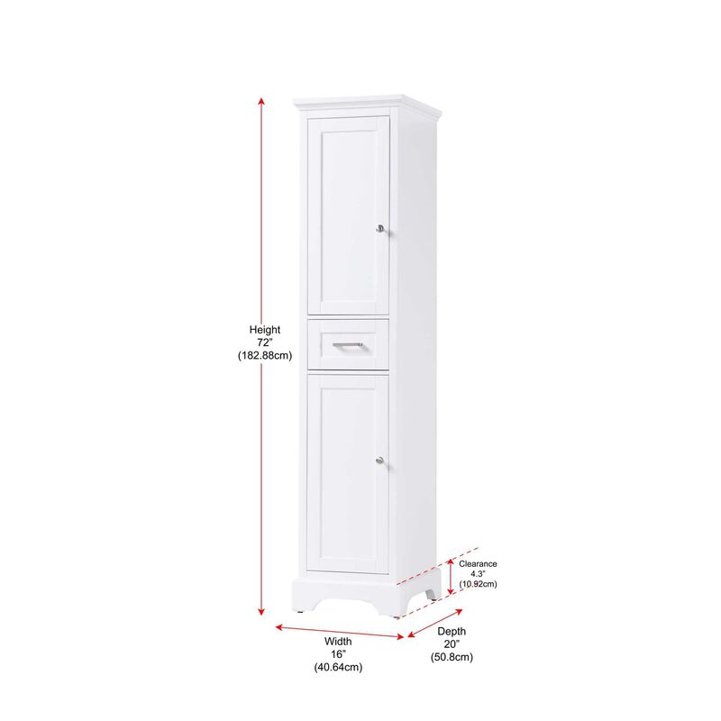 Americana 72 Inch Storage Cabinet by Elegant Decor