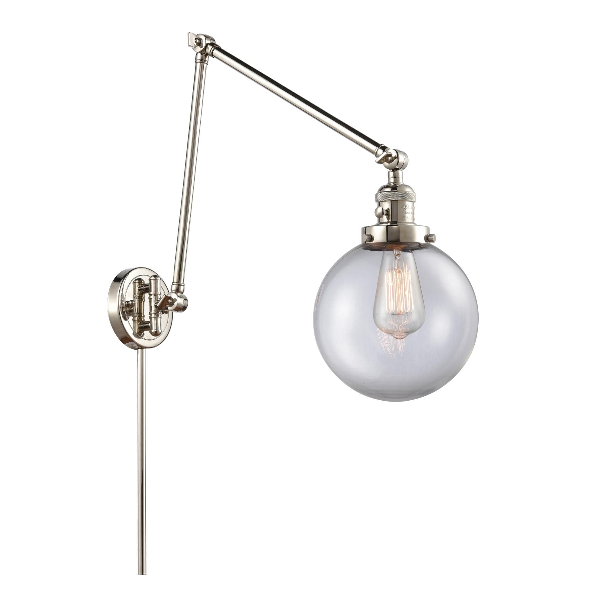 Bruno Marashlian Large Beacon Wall Swing Lamp by Innovations Lighting