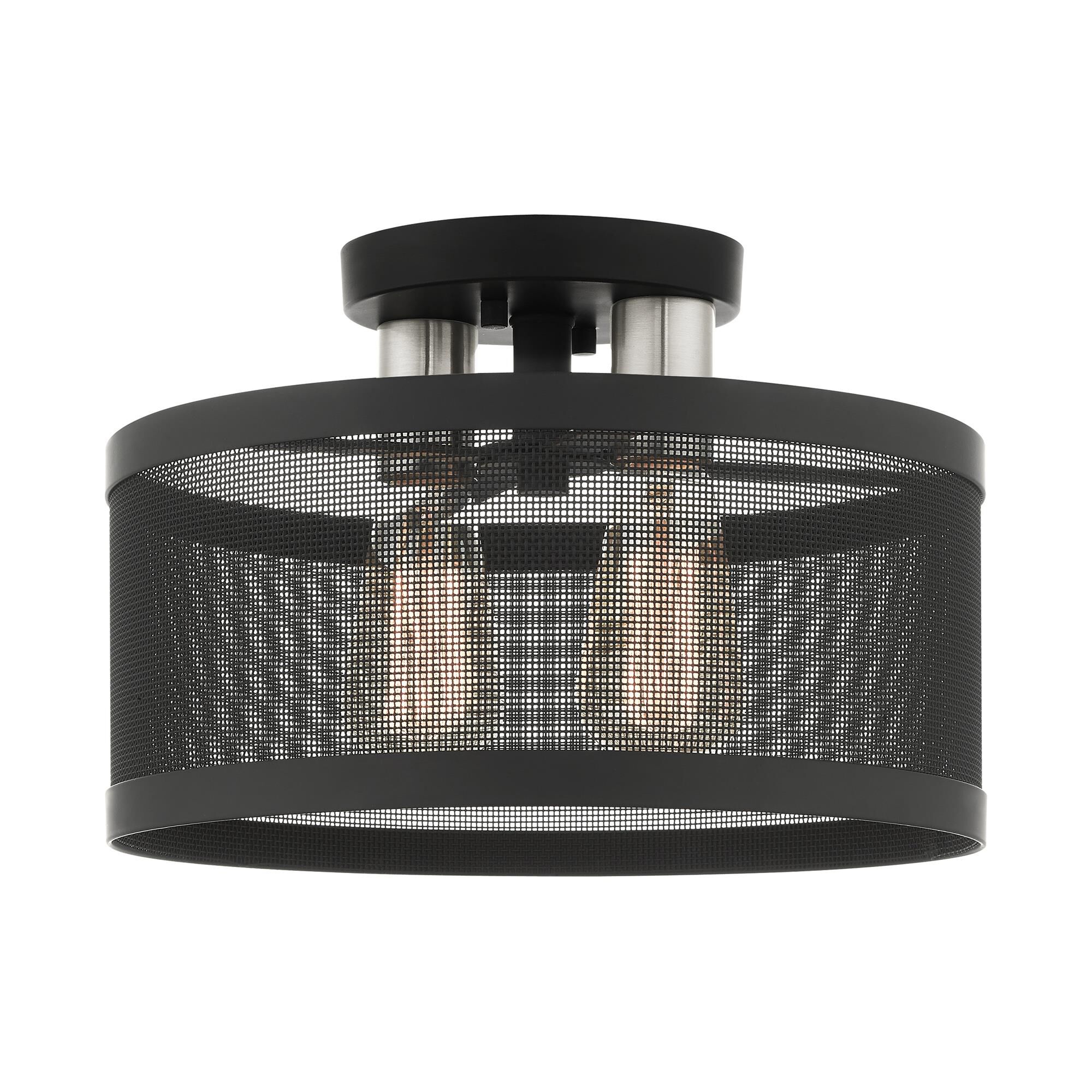 Industro 2 Light Semi Flush Mount by Livex Lighting