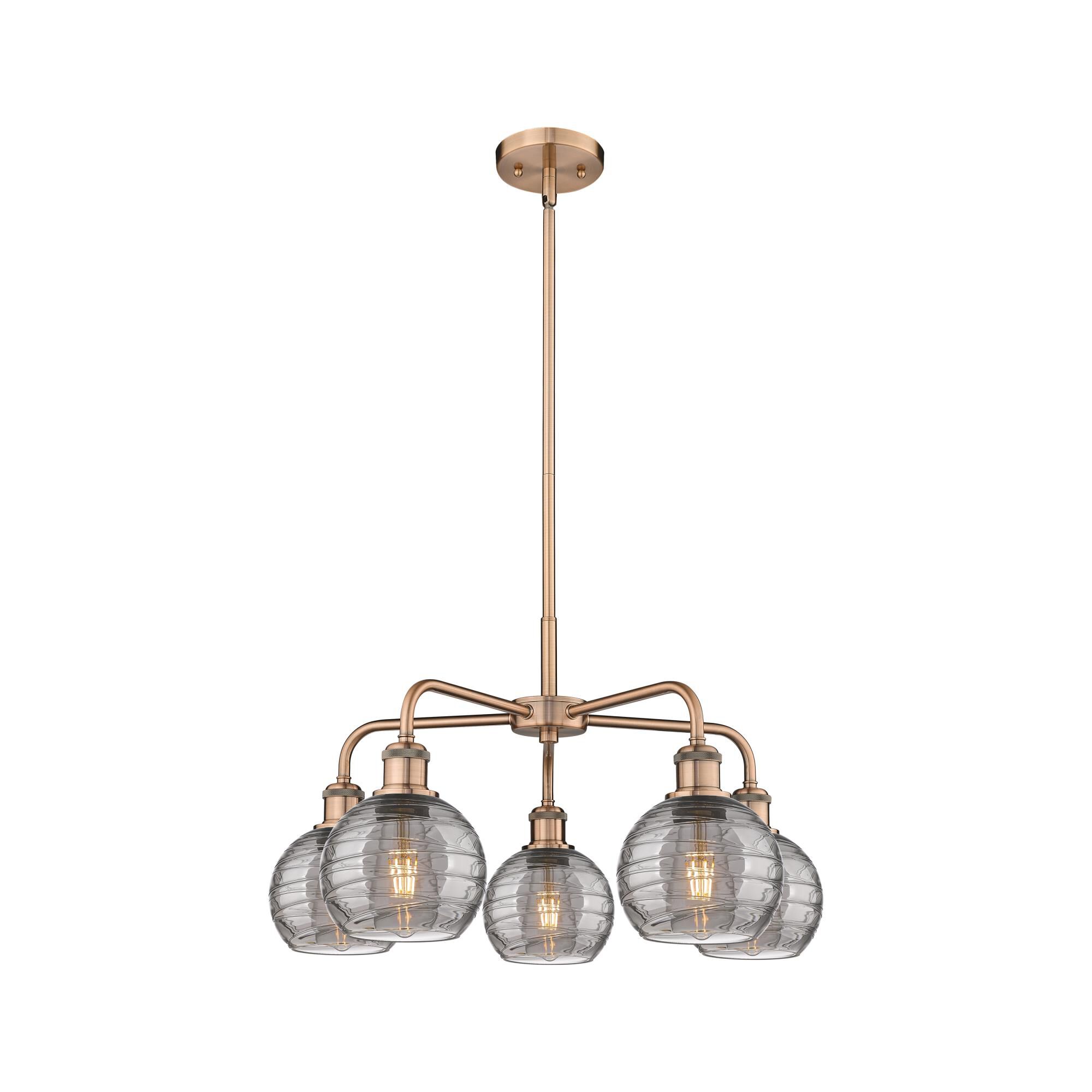 Bruno Marashlian Athens Deco Swirl 24 Inch Chandelier by Innovations Lighting