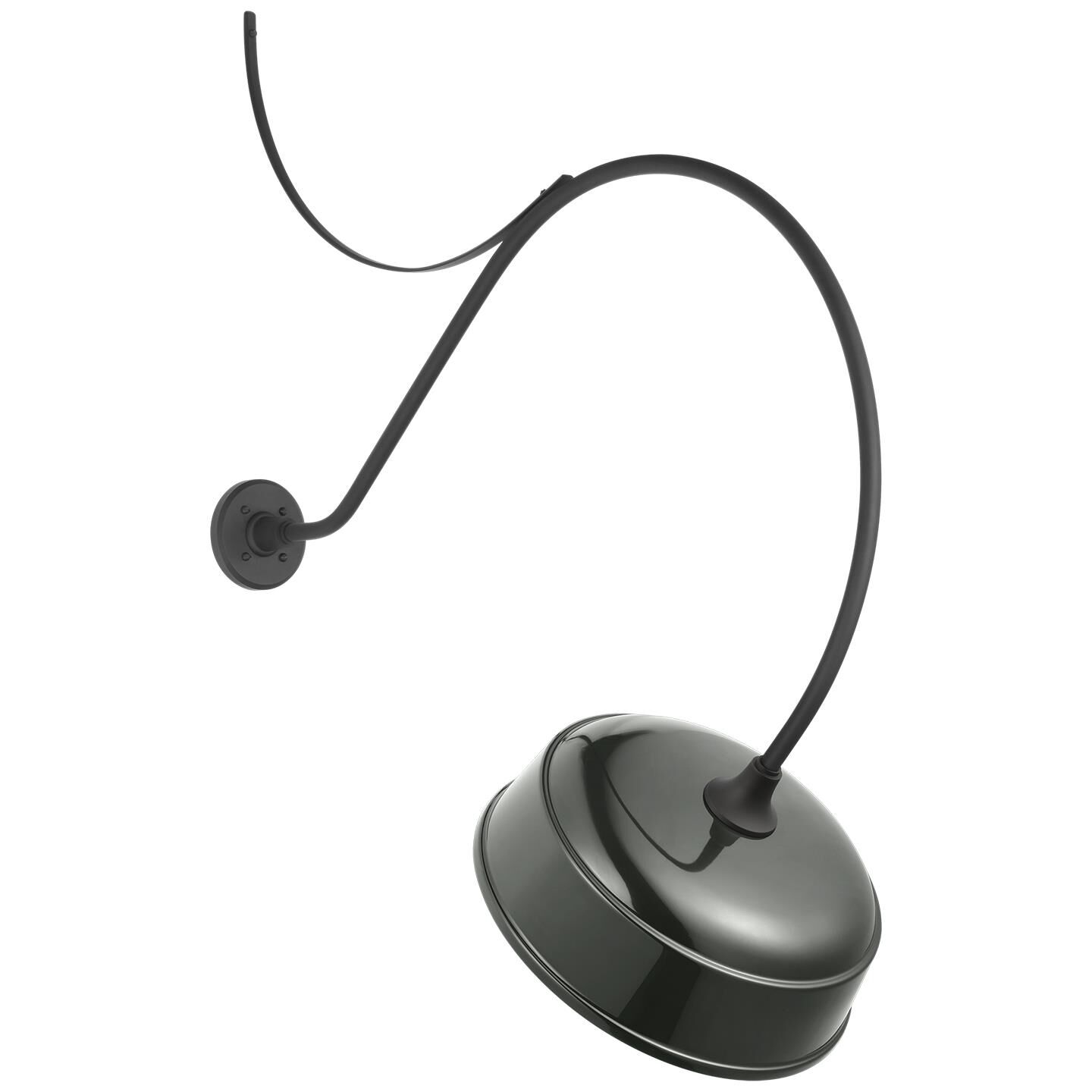 Shown in Matte Black finish and Green shade