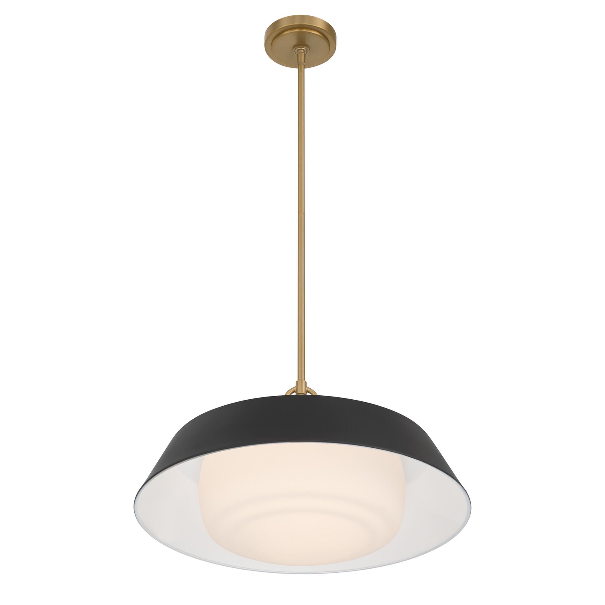 Shown in Vibrant Gold finish and Steel glass and Steel shade