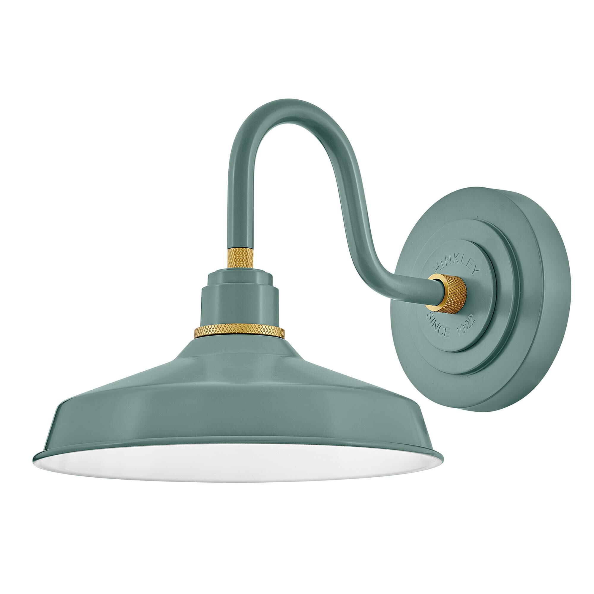 Shown in Sage Green with Brass Accents finish