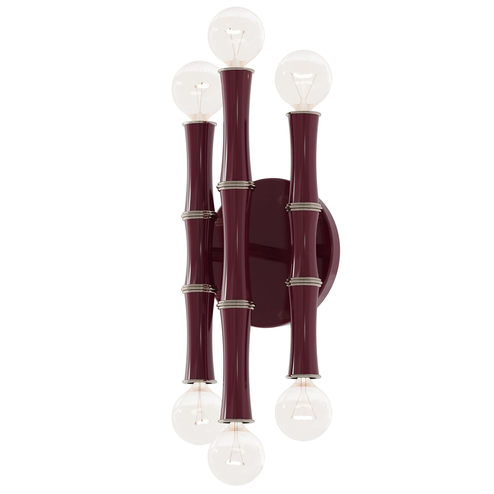 Shown in Sugar Plum finish and Polished Nickel accent