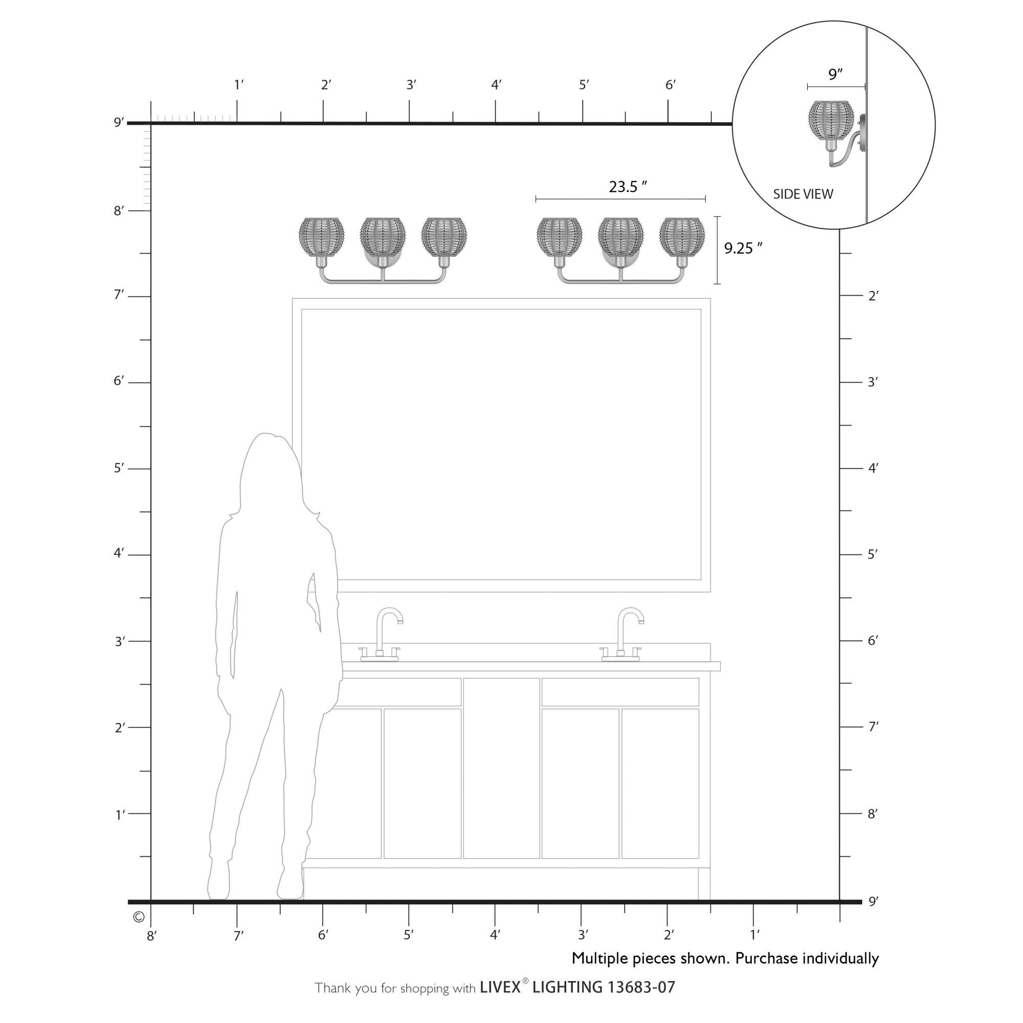 Summervine 24 Inch Bath Vanity Light by Livex Lighting
