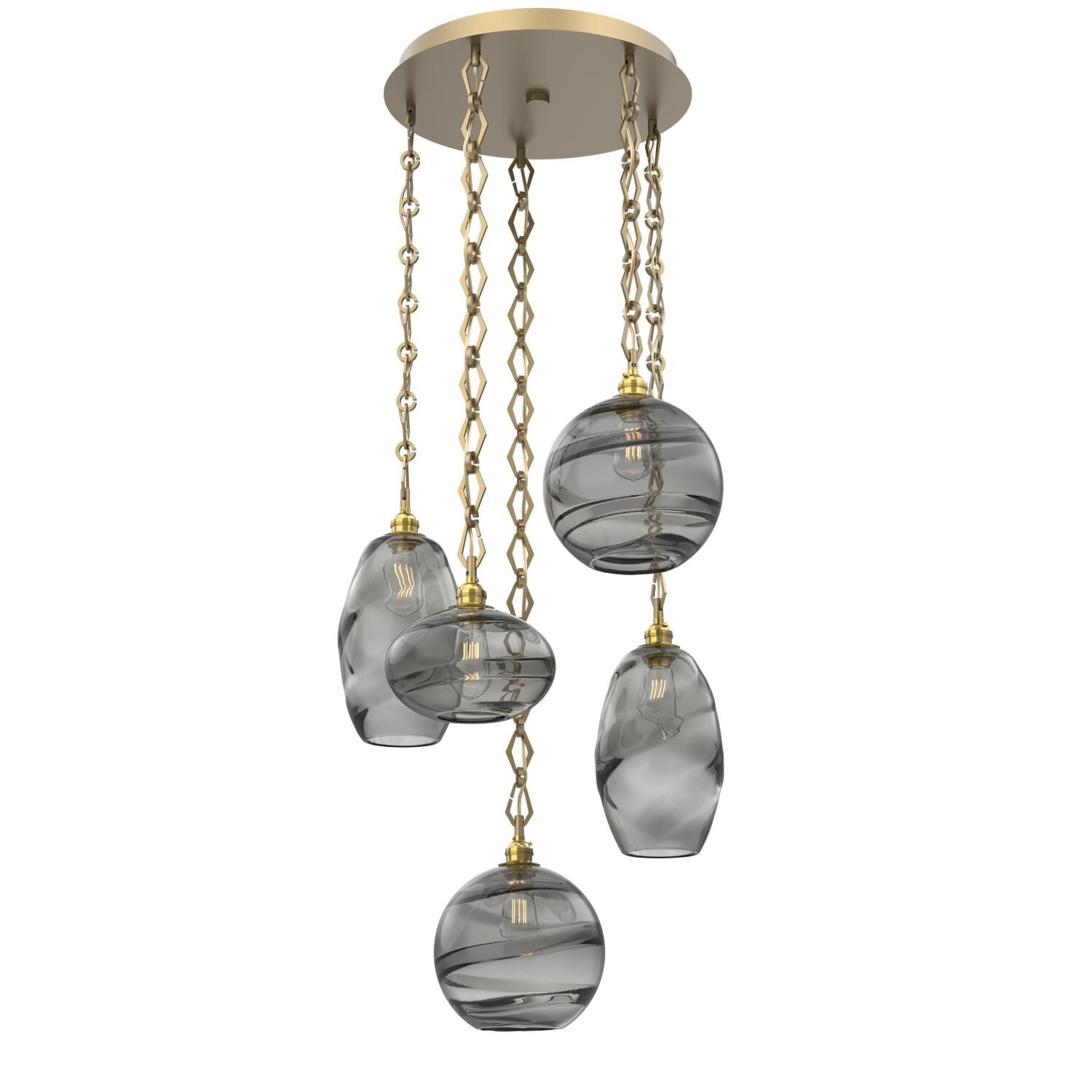 Levi Wilson Misto 23 Inch Multi Light Pendant by Hammerton Studio