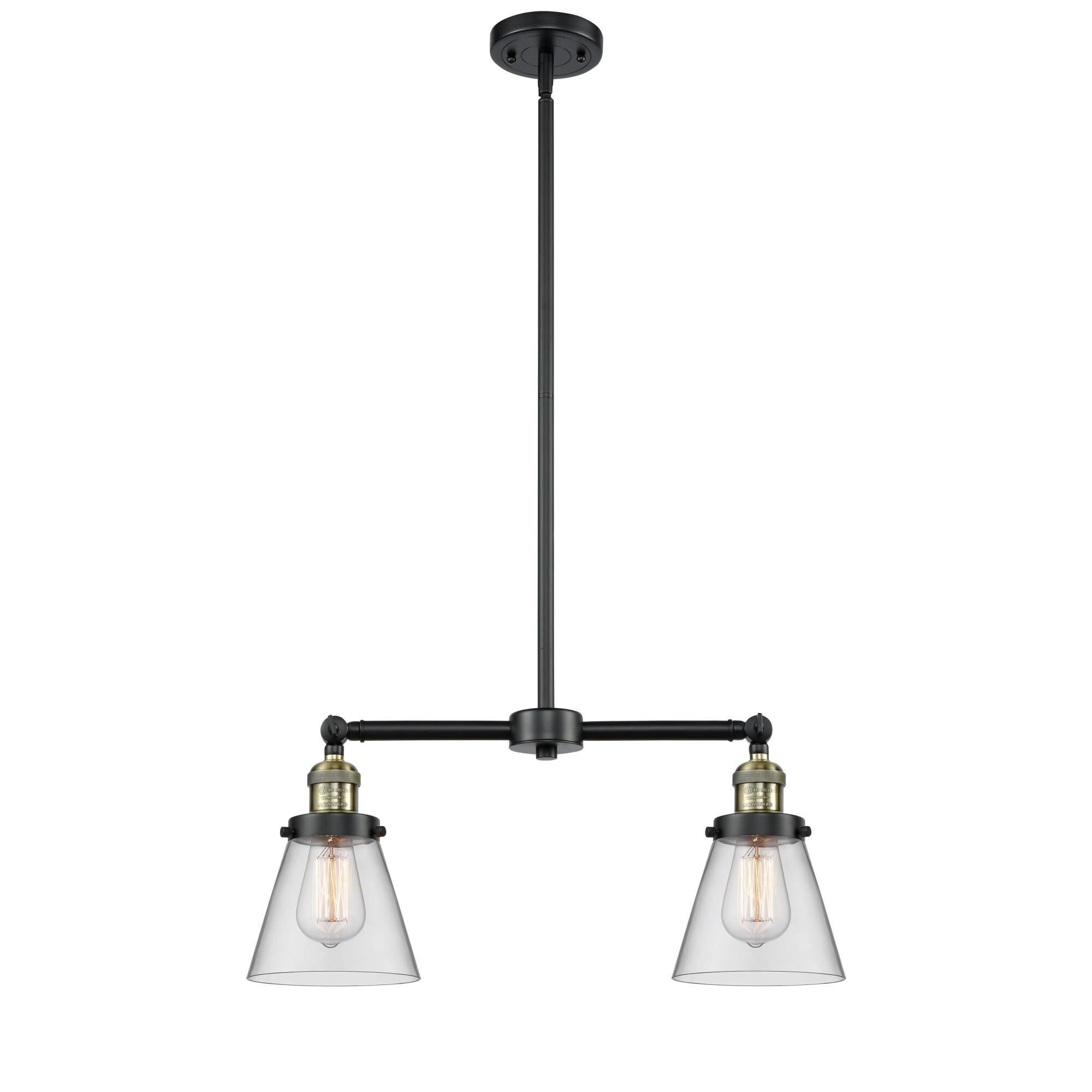 Bruno Marashlian Small Cone 21 Inch 2 Light Mini Chandelier by Innovations Lighting