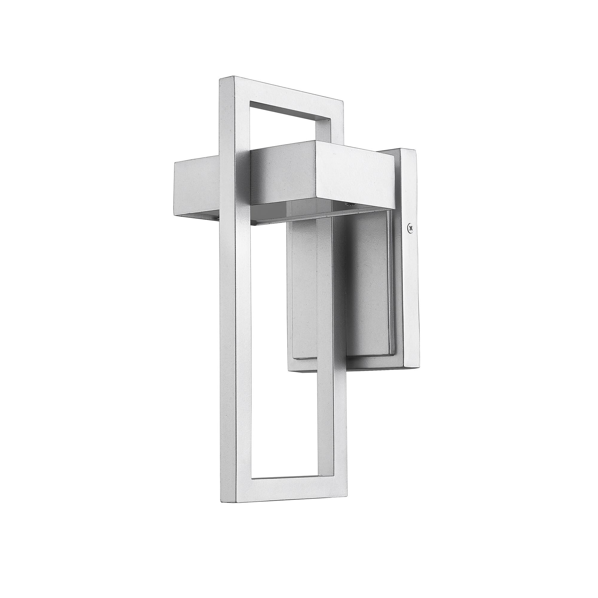 Shown in Silver finish and Glass shade