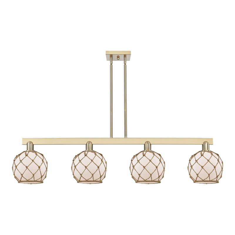 Bruno Marashlian Farmhouse Rope 51 Inch Linear Suspension Light by Innovations Lighting