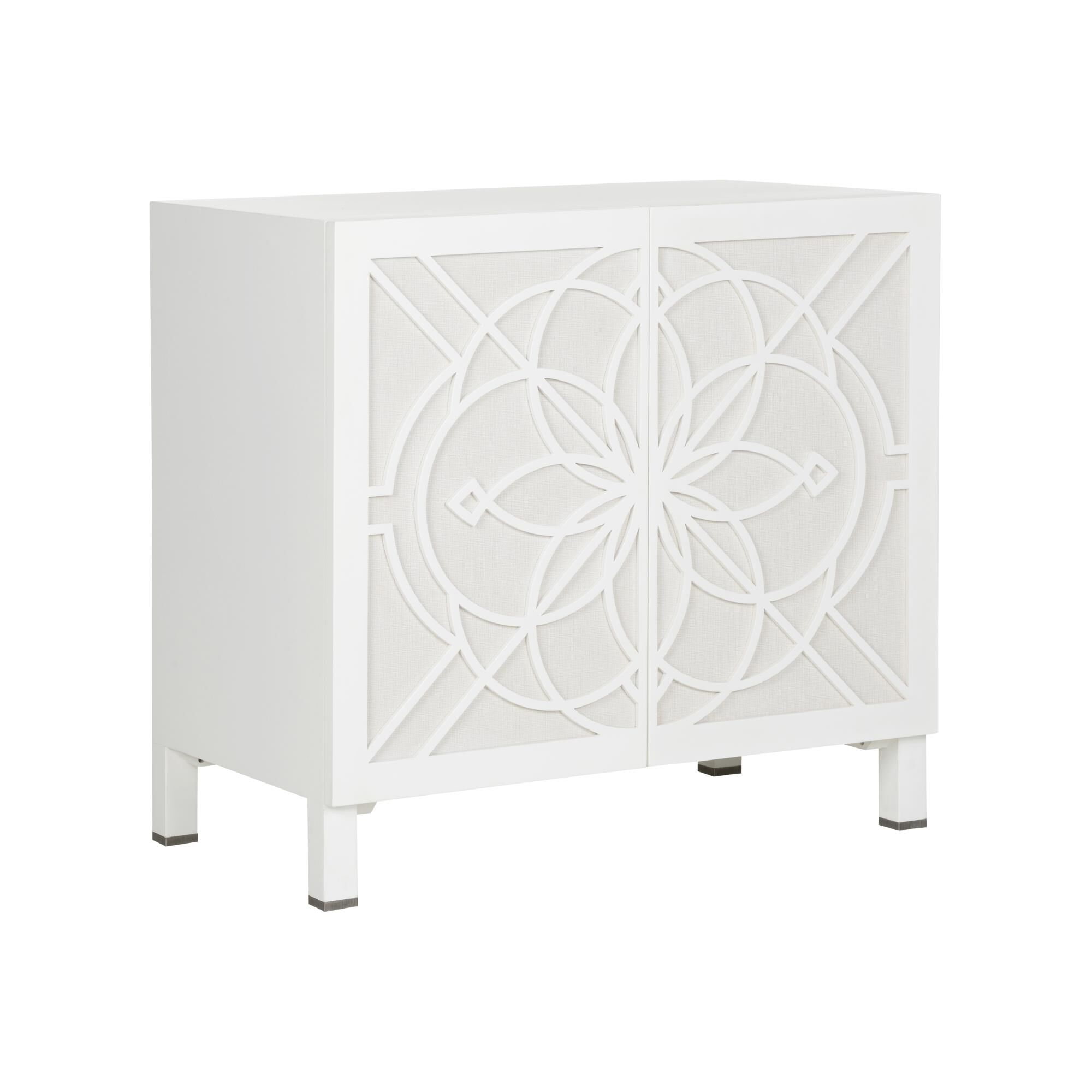 Lisa Kahn Flower of Life 38 Inch Storage Cabinet by Chelsea House