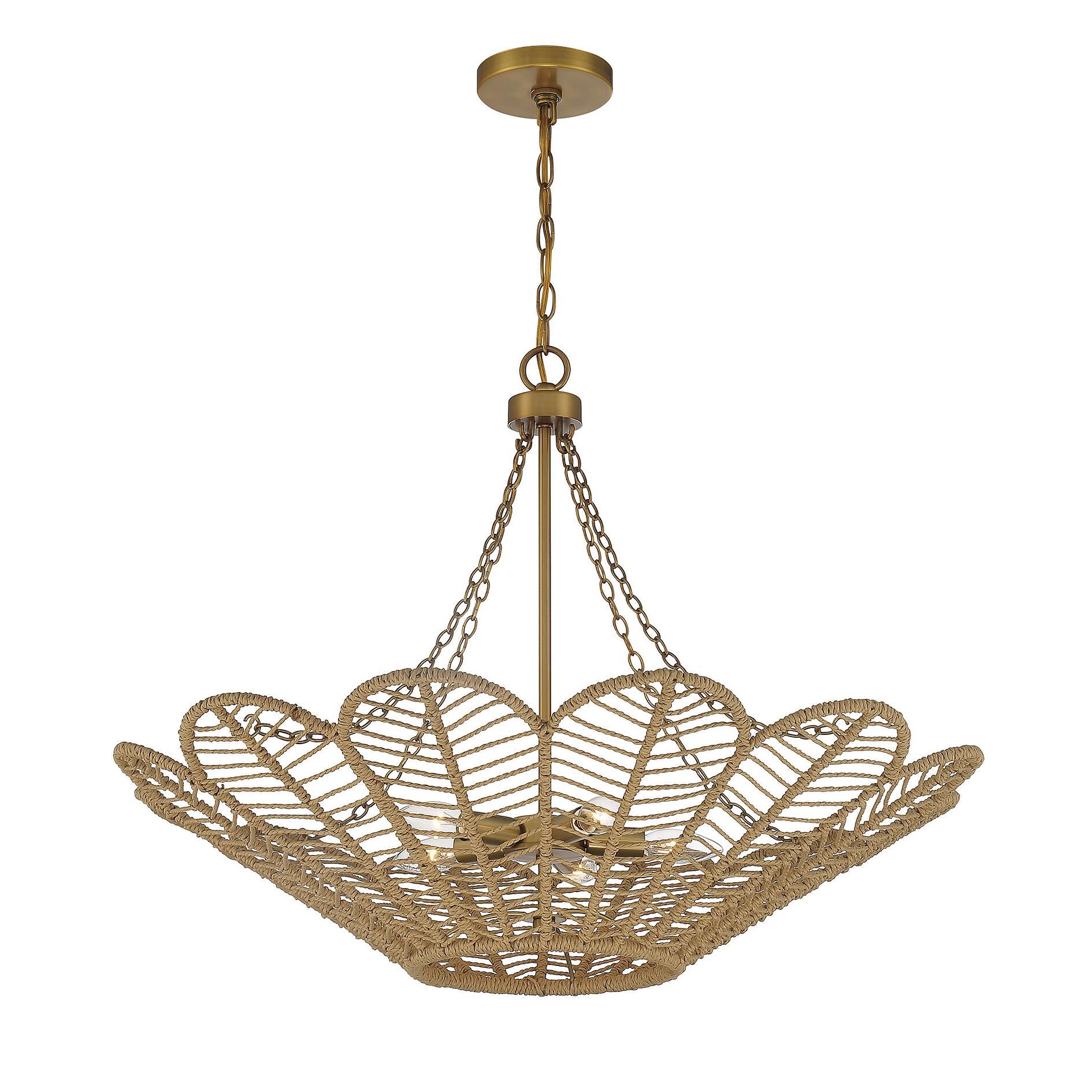 Shown in Warm Brass And Rope finish