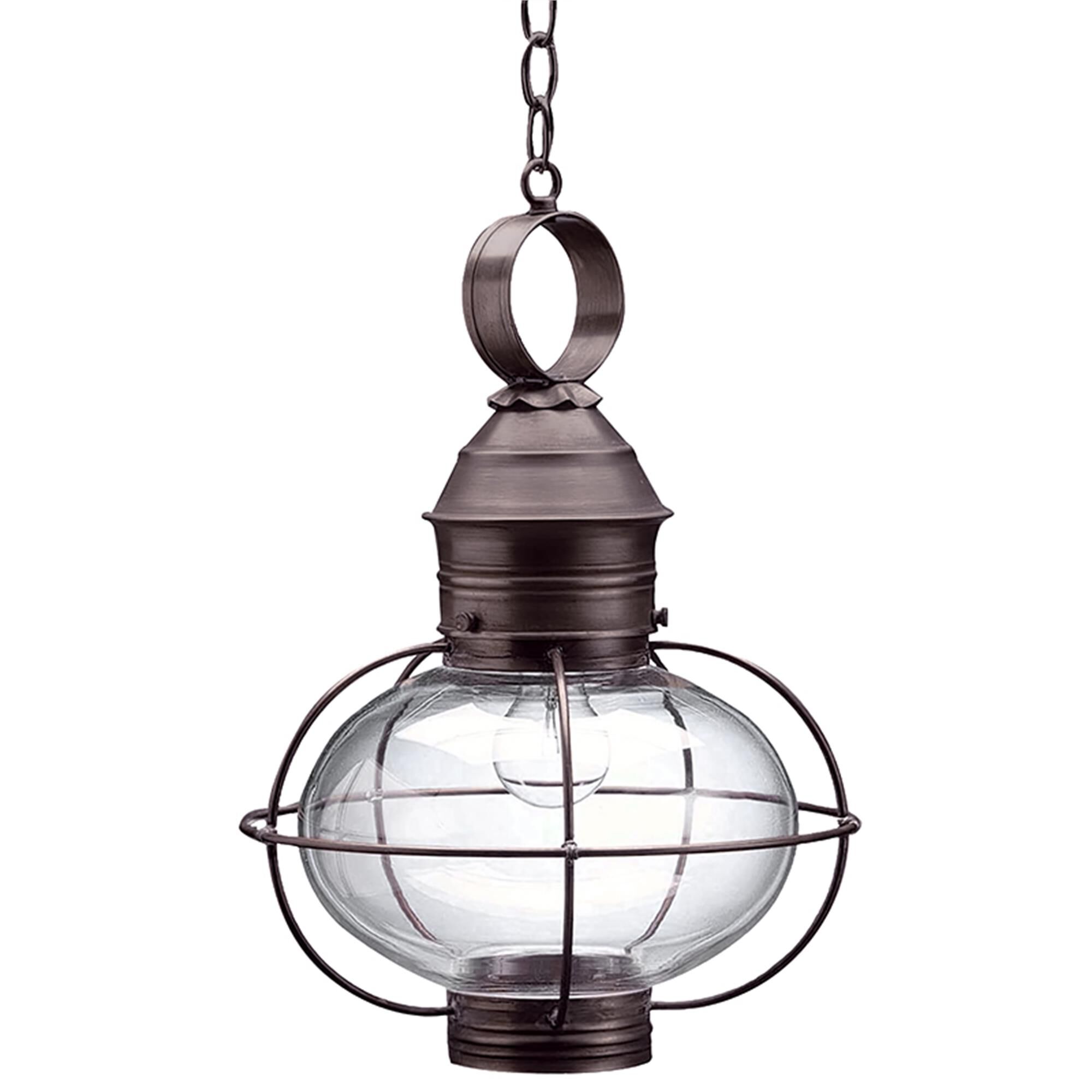 Onion 17 Inch 1 Light Outdoor Hanging Lantern,