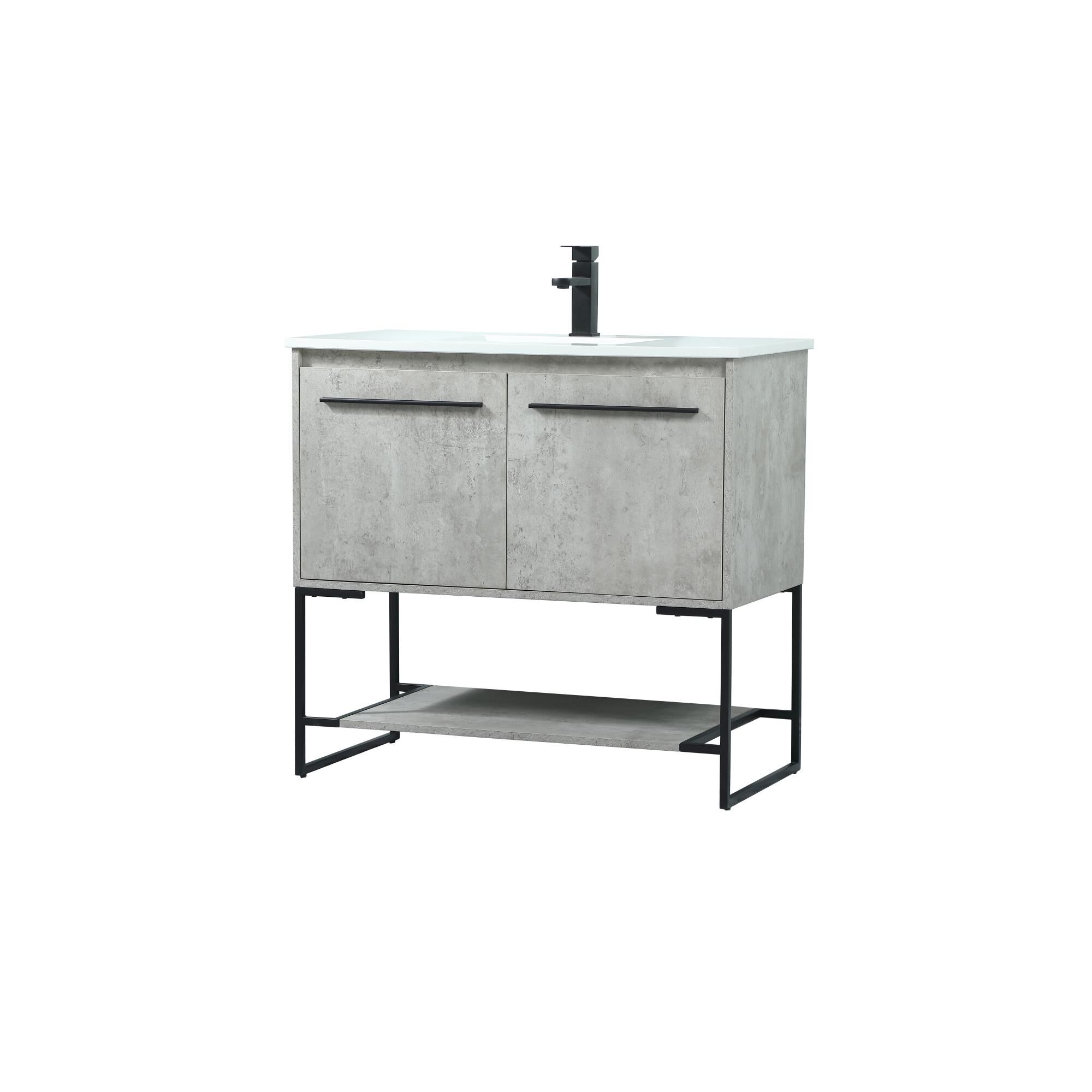 Shown in Concrete Grey finish