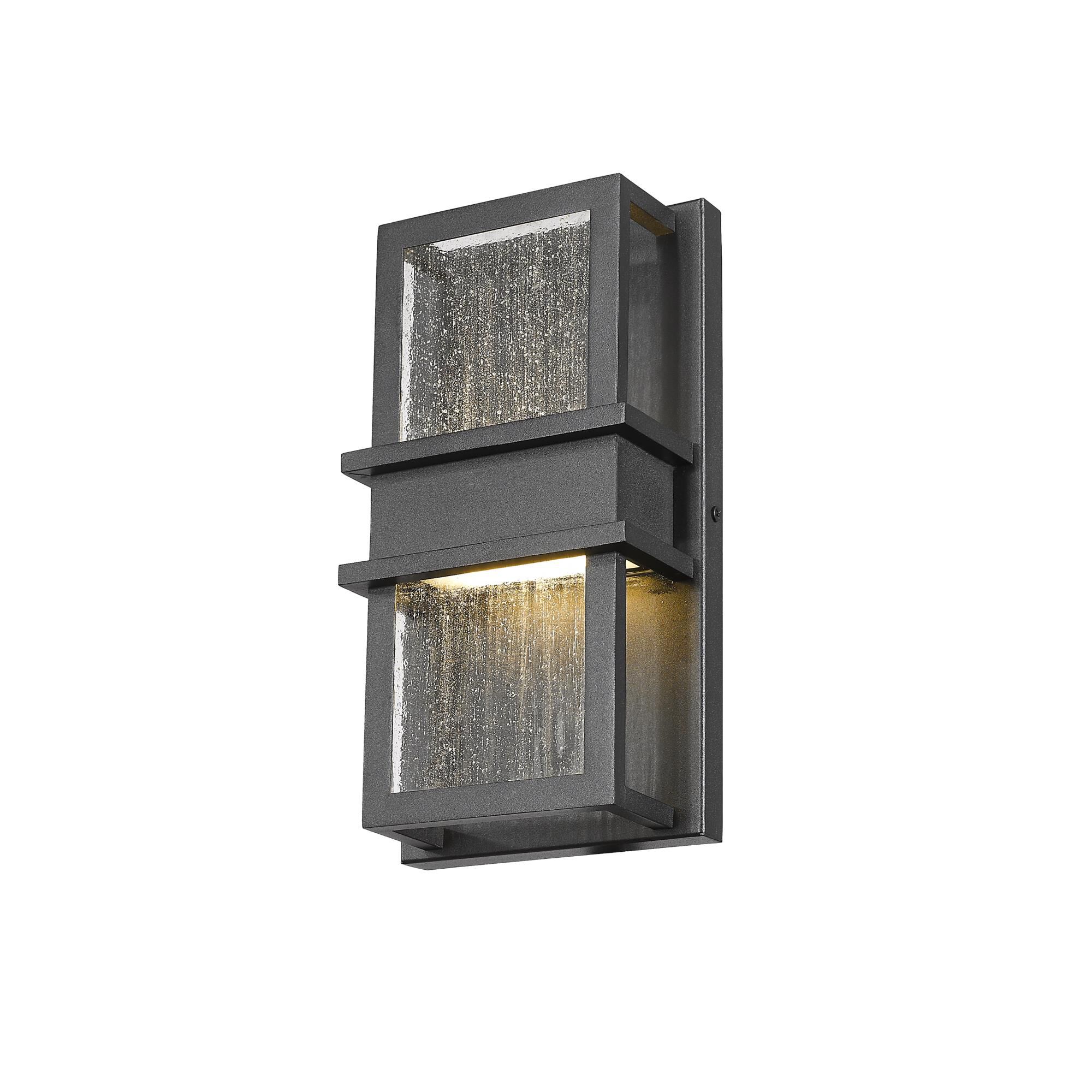 Eclipse 12 Inch Tall 2 Light LED Outdoor Wall Light by Z-Lite