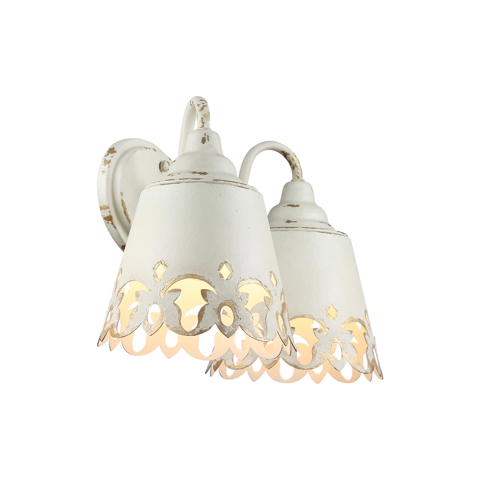 Shown in Antique Ivory finish and Beige shade