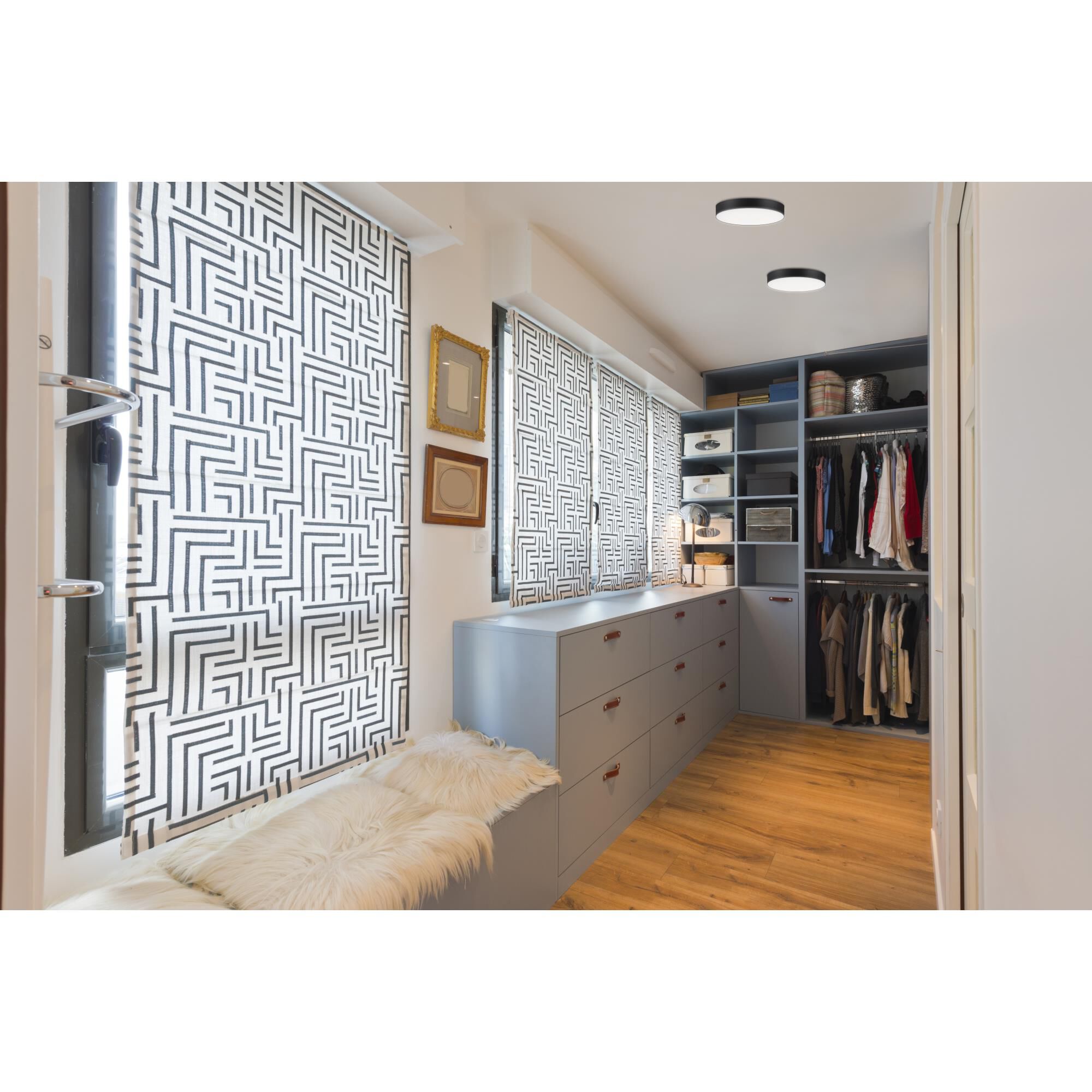 Shown in White finish and White Polycarbonate glass