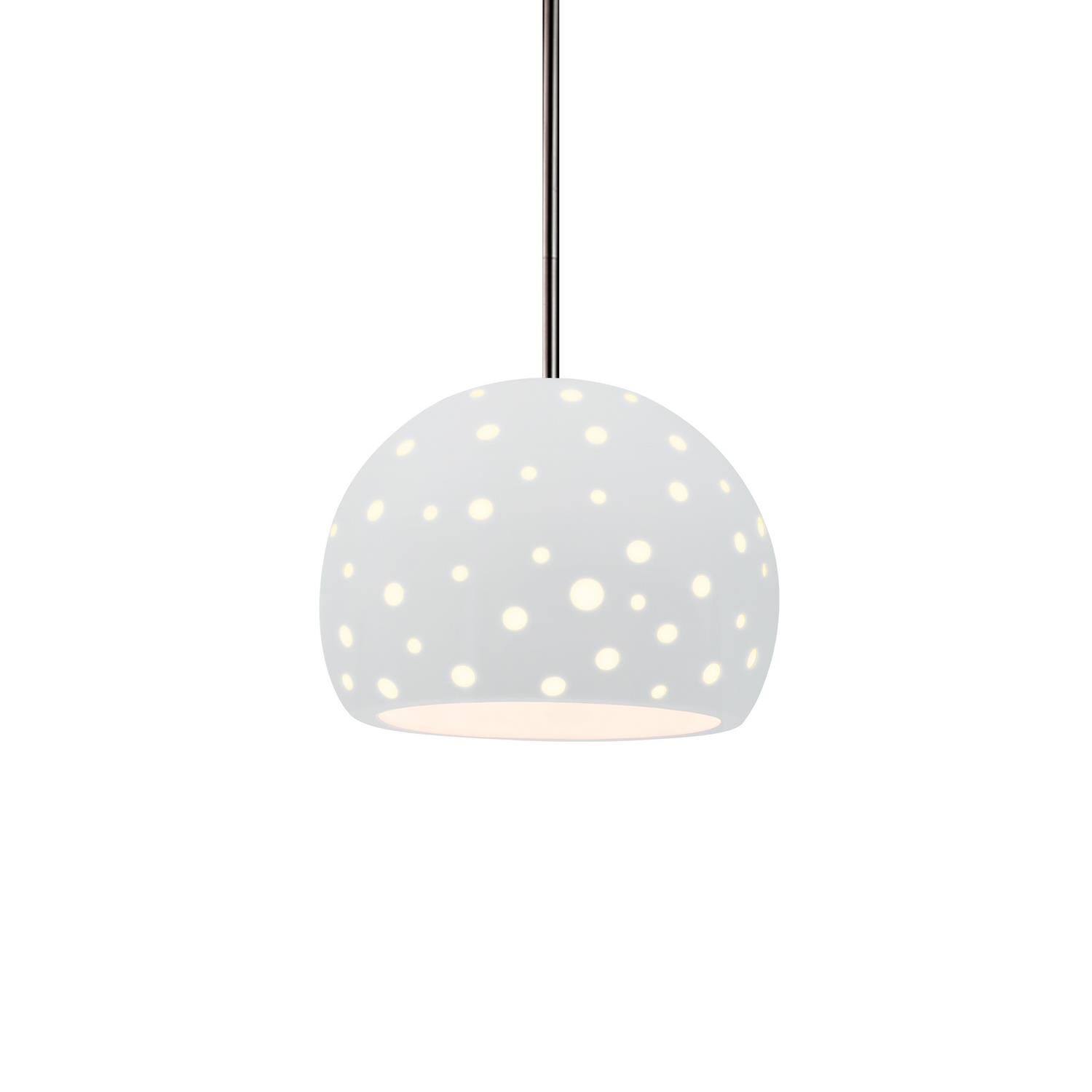 Perforated Globe 7 Inch Mini Pendant by Justice Design Group