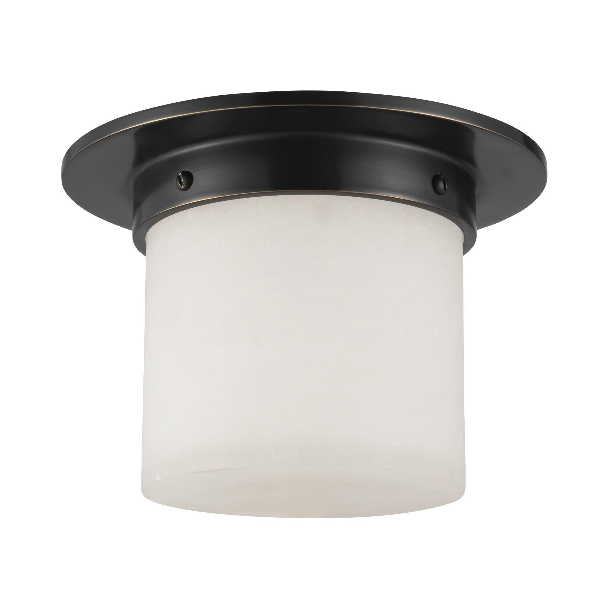 Shown in Urban Bronze finish and Alabaster glass