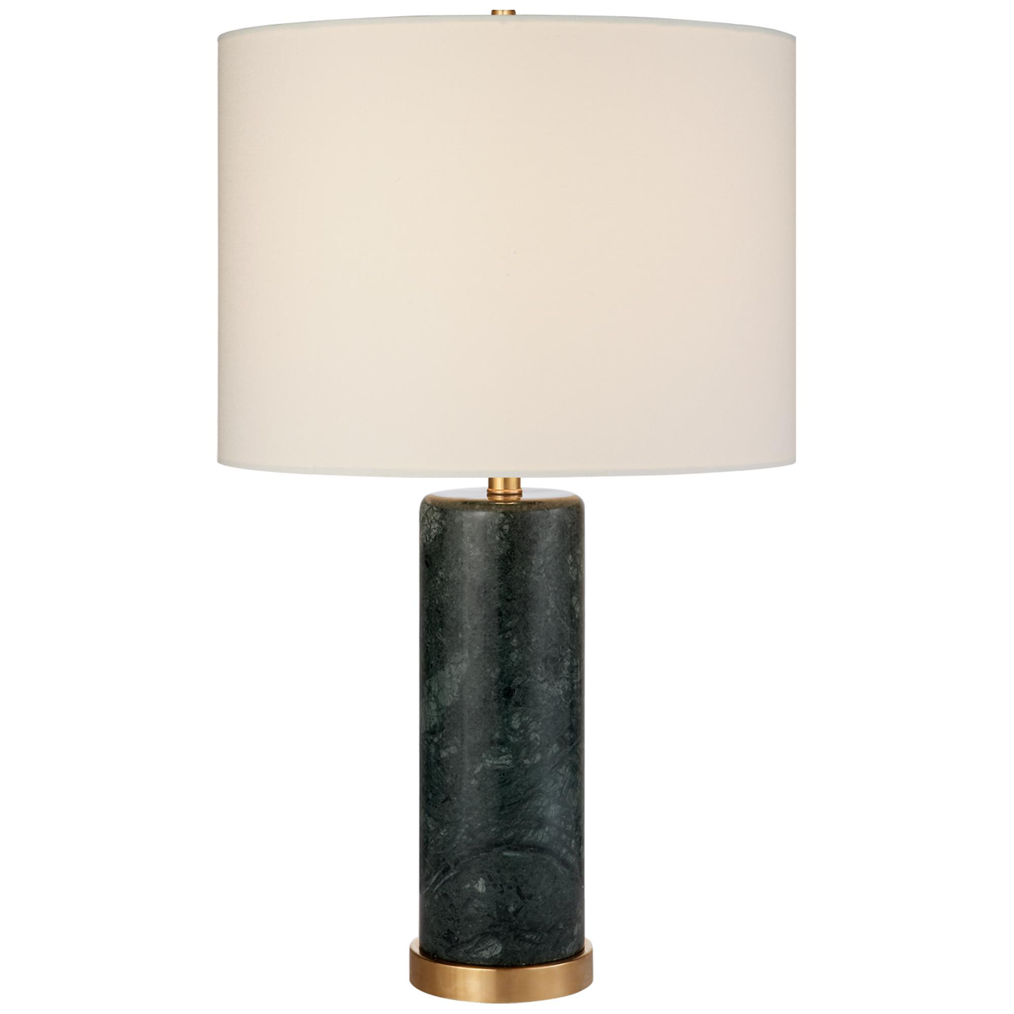 Shown in Green Marble finish and Linen shade