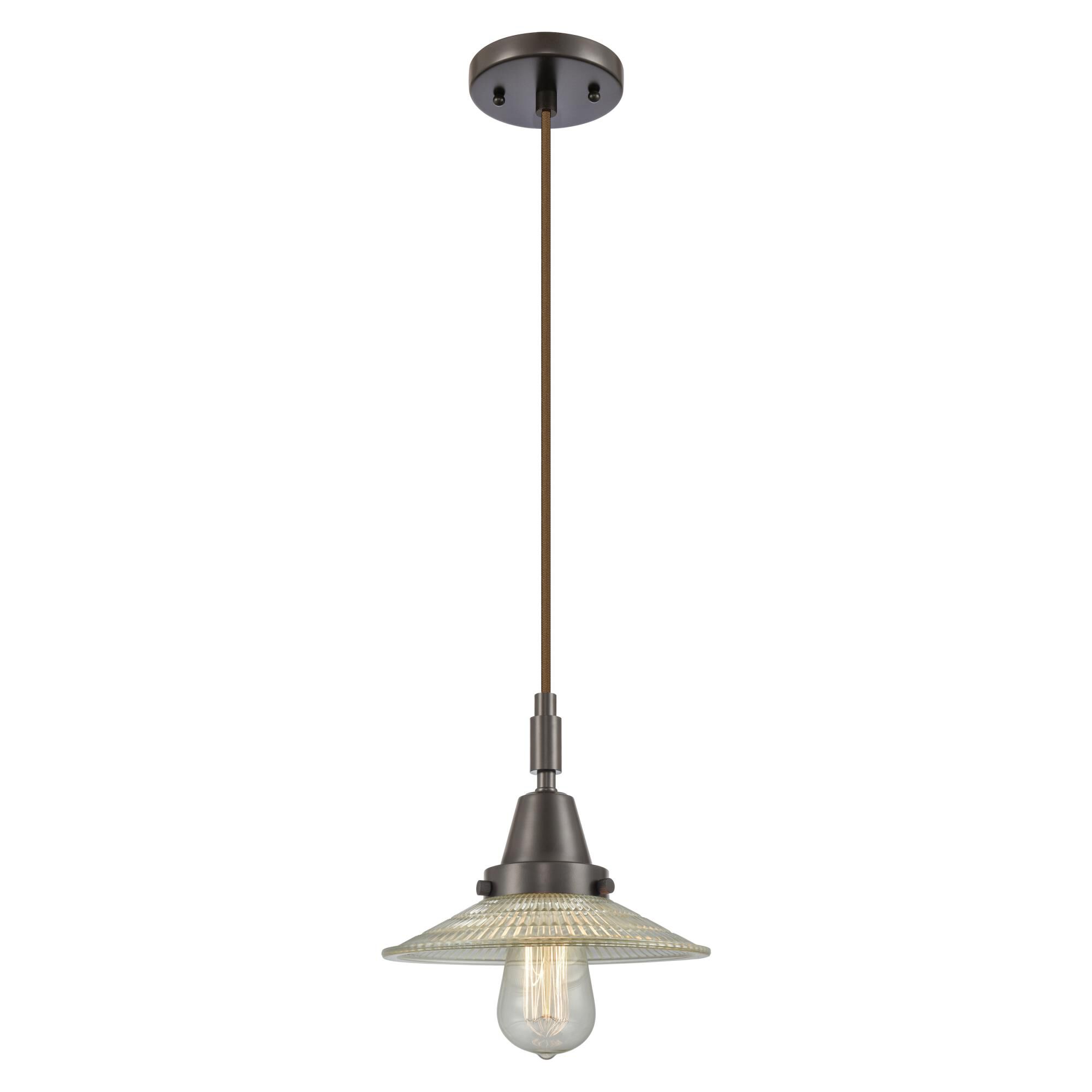 Bruno Marashlian Halophane 9 Inch Mini Pendant by Innovations Lighting