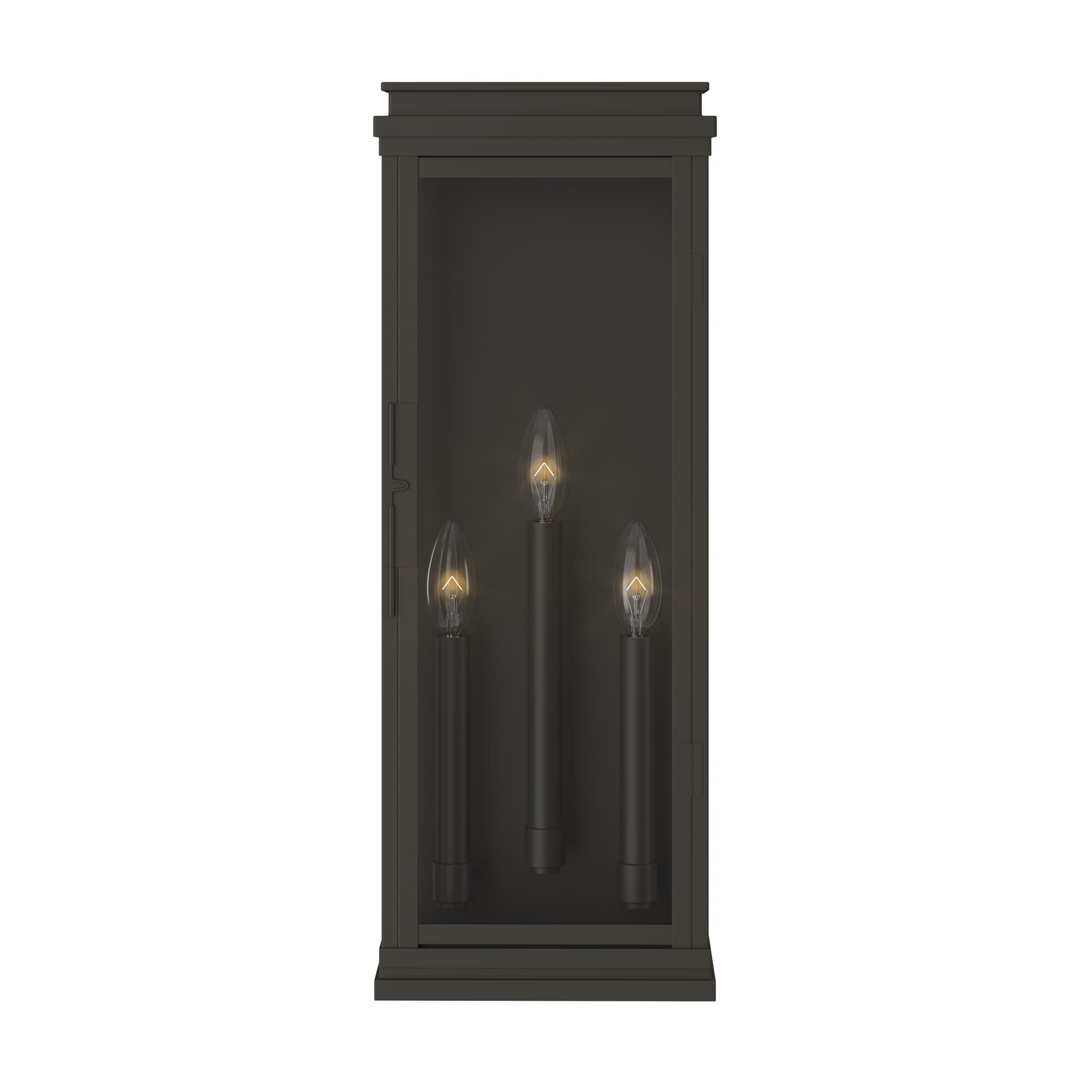 Shown in Olde Bronze finish and Clear glass