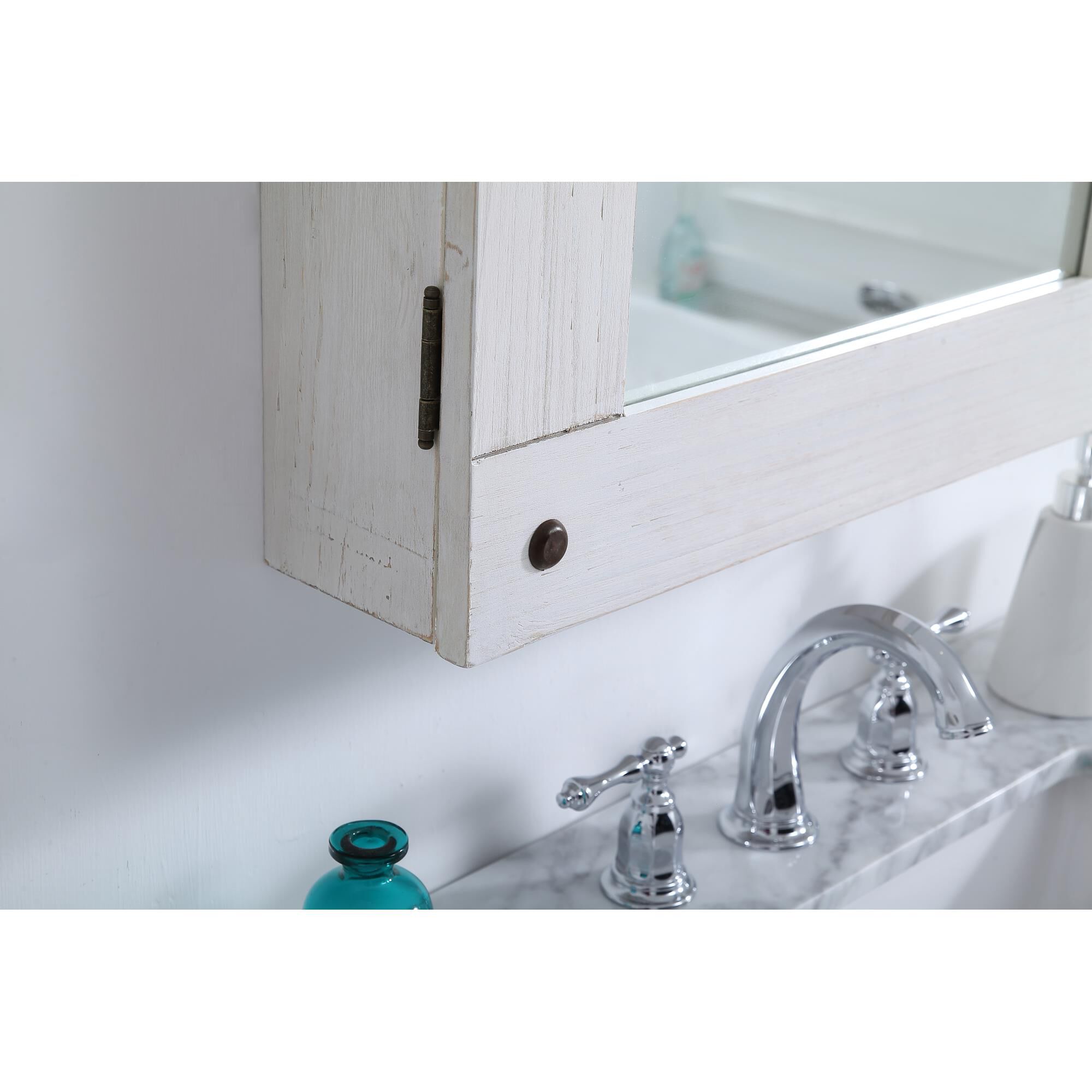 Shown in Antique White finish