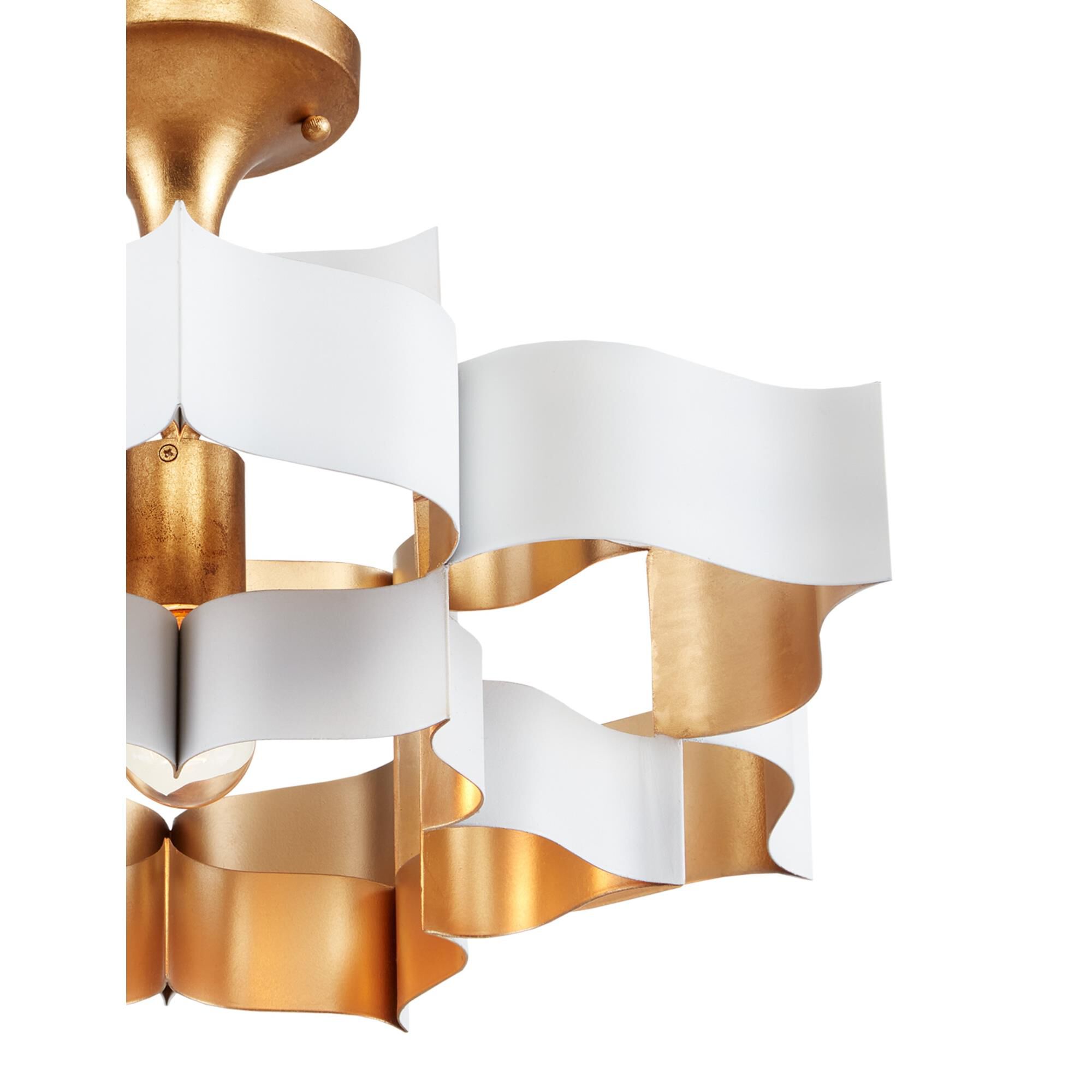 Shown in Sugar White/Comtemoprary Gold Leaf finish