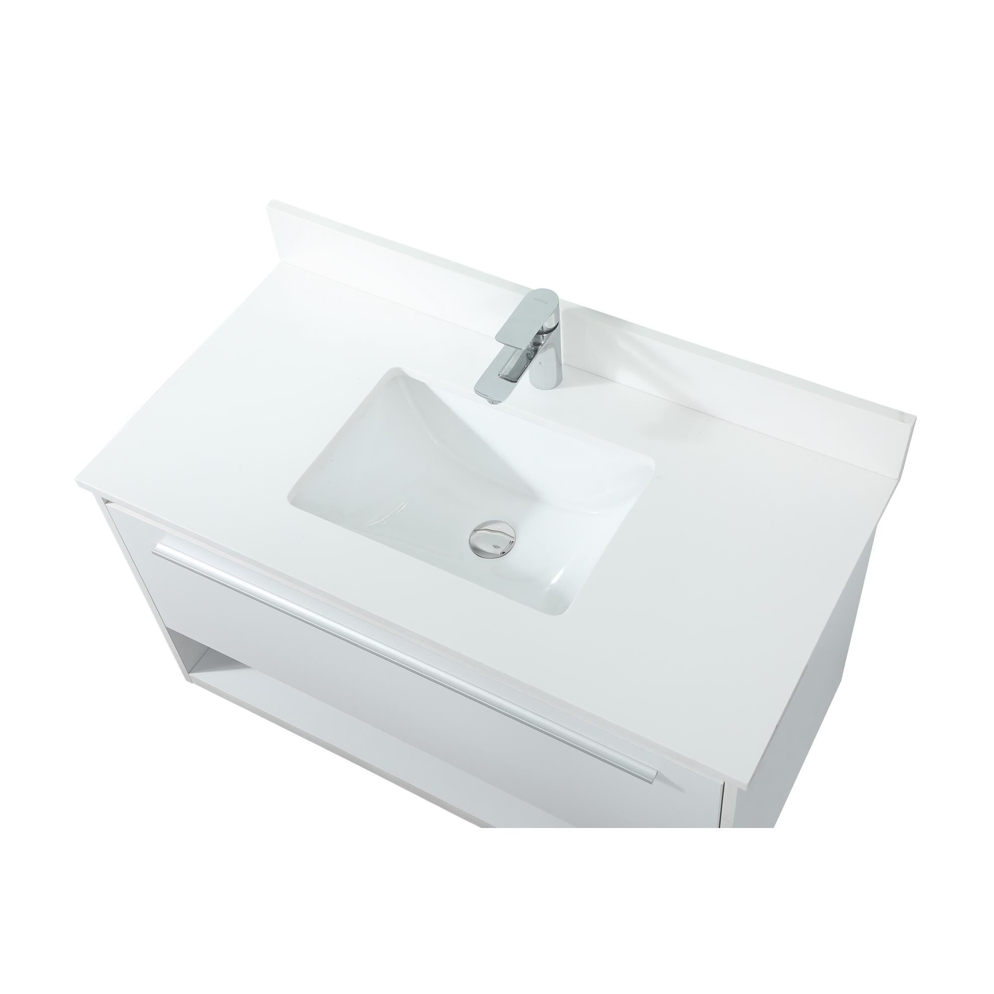 Shown in White finish