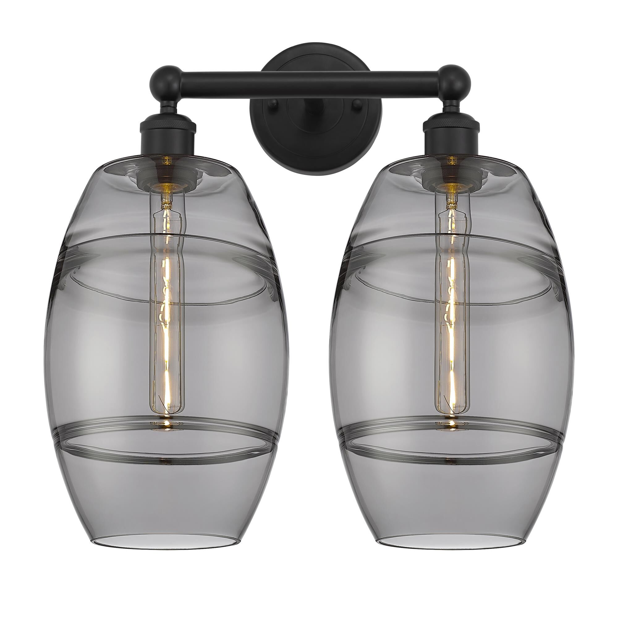 Shown in Matte Black finish and Light Smoke glass
