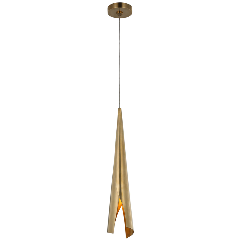 Visual Comfort Signature Collection Kelly Wearstler Piel 4 Inch LED Mini Pendant