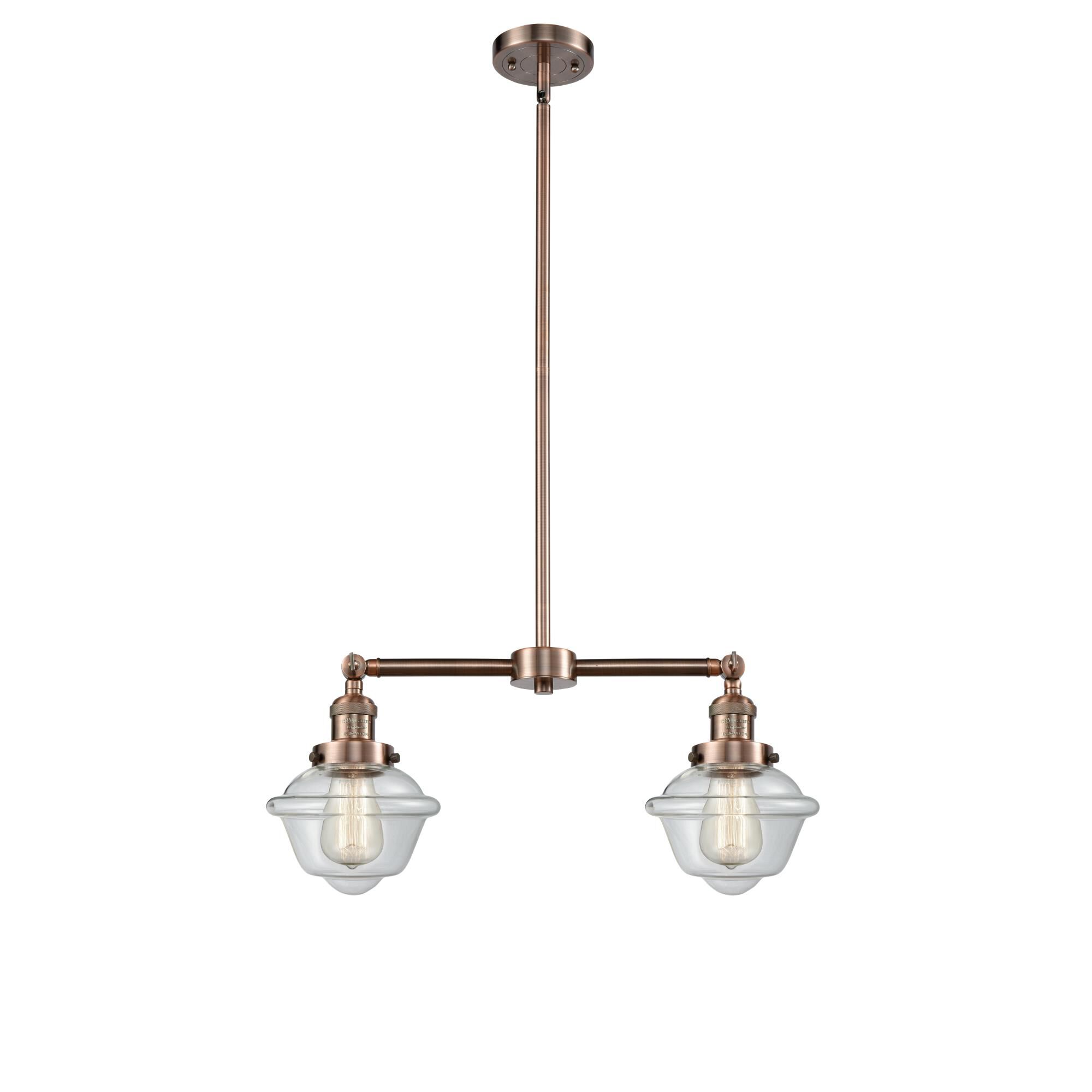Bruno Marashlian Small Oxford 24 Inch 2 Light Chandelier by Innovations Lighting