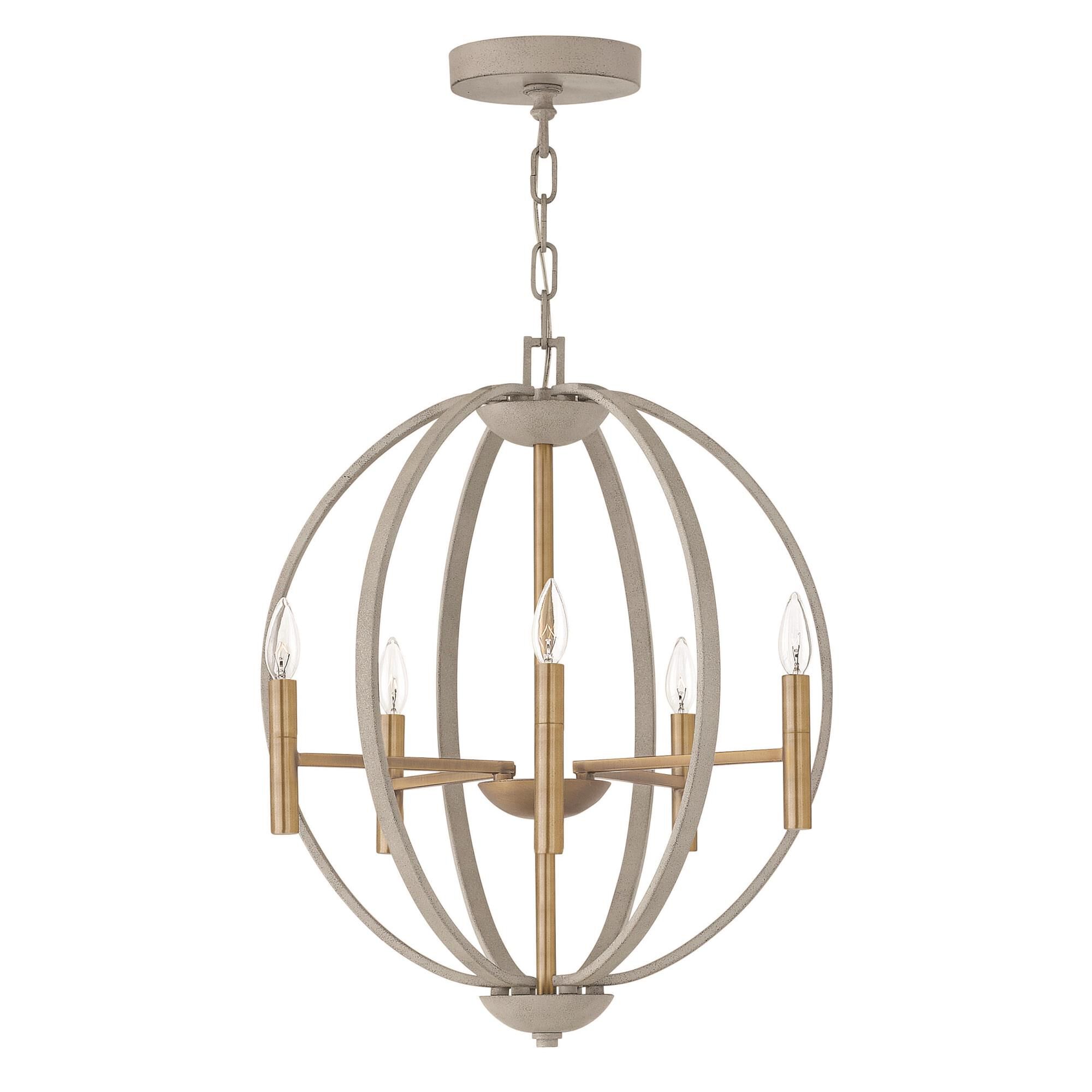 Euclid 21 Inch 6 Light Mini Chandelier by Hinkley Lighting