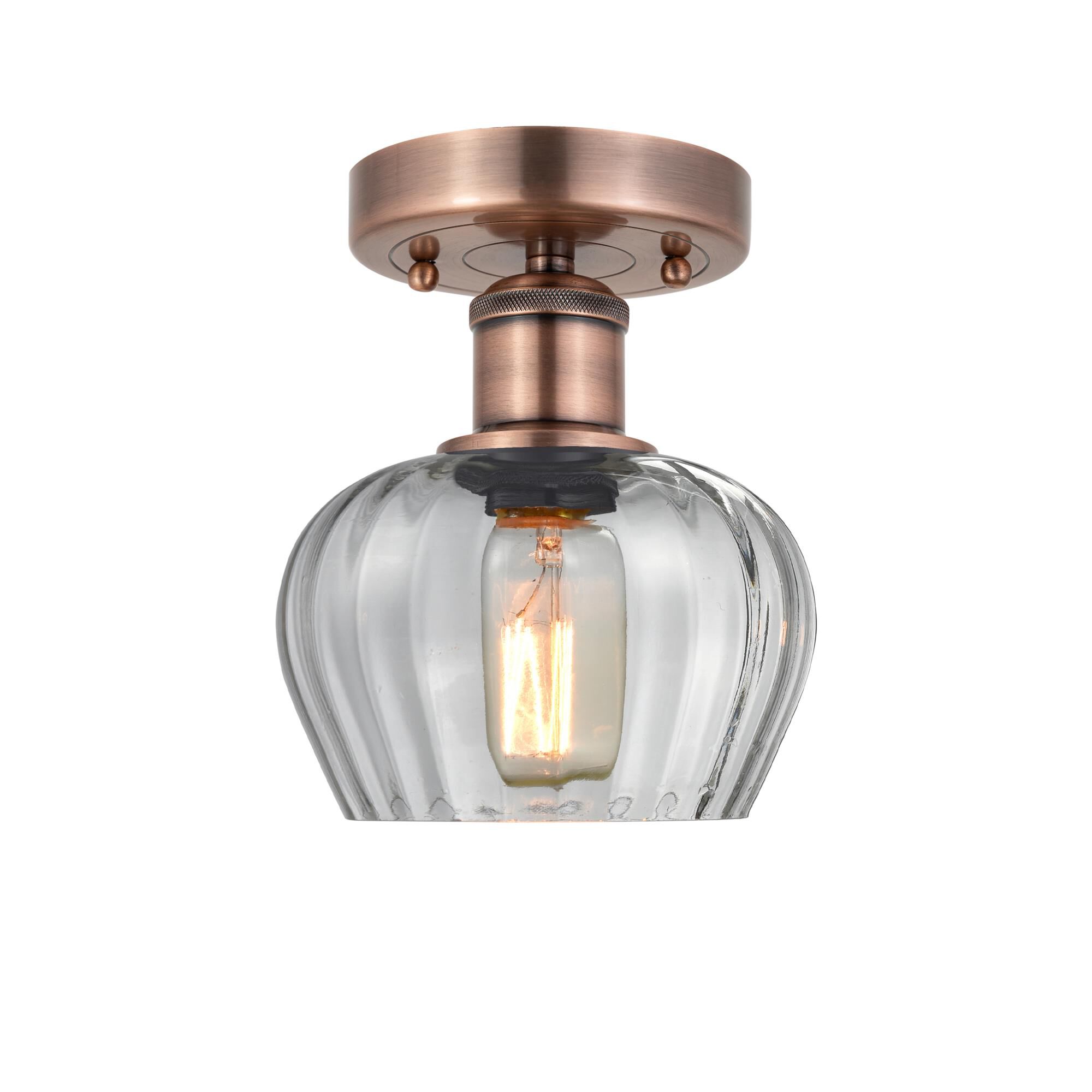 Bruno Marashlian Fenton 6 Inch 1 Light Semi Flush Mount by Innovations Lighting