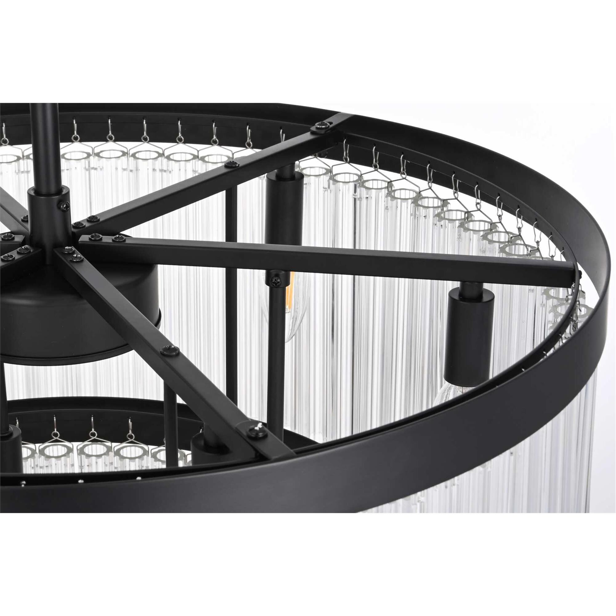 Harlow 24 Inch Chandelier by Elegant Lighting
