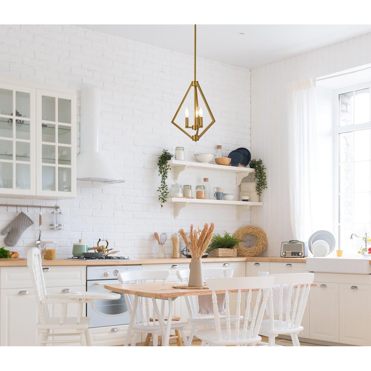 Irina 14 Inch Cage Pendant by Elegant Lighting