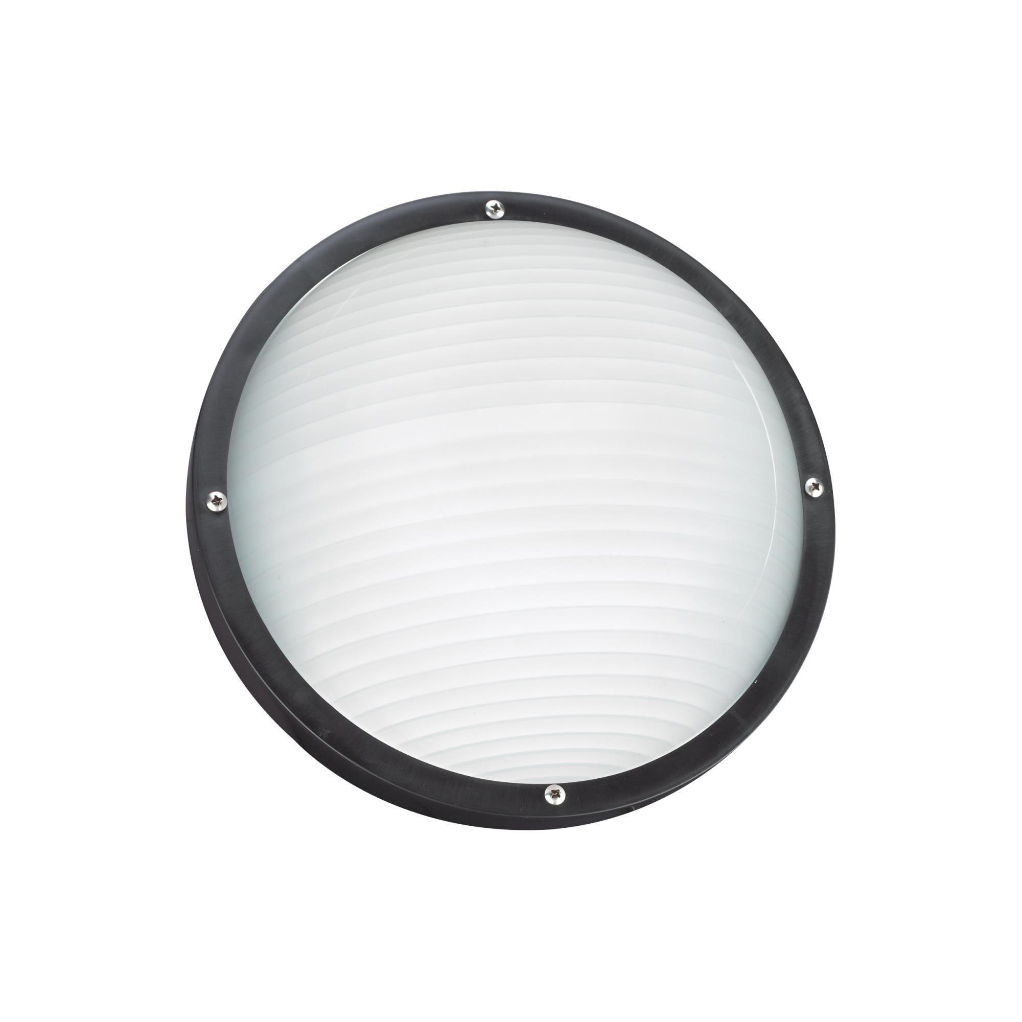 Shown in Black finish and Frosted Ribbed Polycarbonate Diffuser glass and Frosted Ribbed Polycarbonate Diffuser shade
