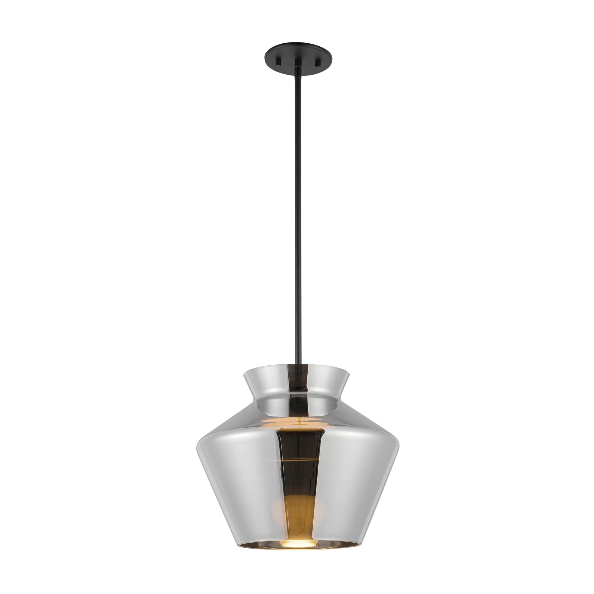 Shown in Black finish and Chrome with Frosted Acrylic Diffuser glass