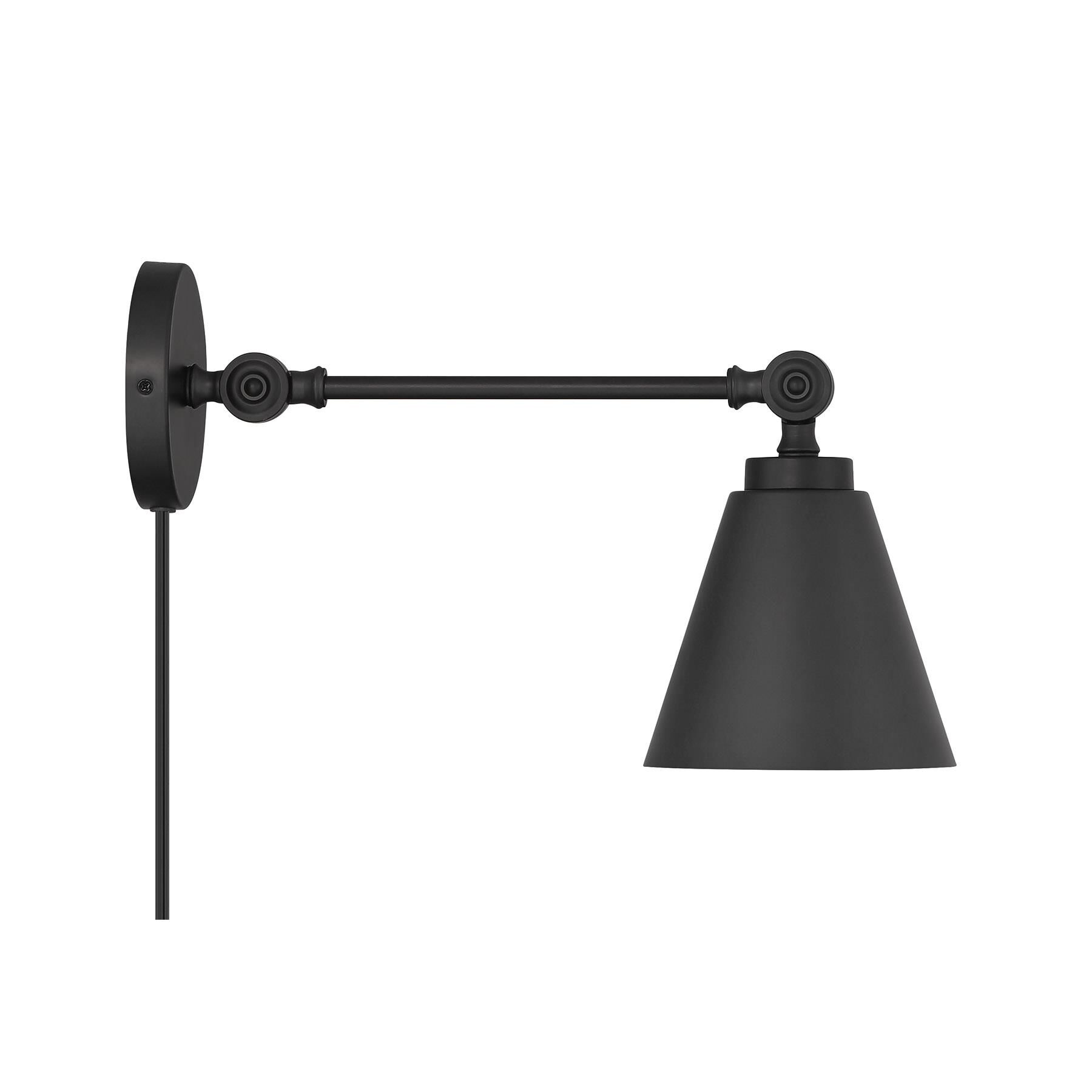 Shown in Matte Black finish and Metal shade