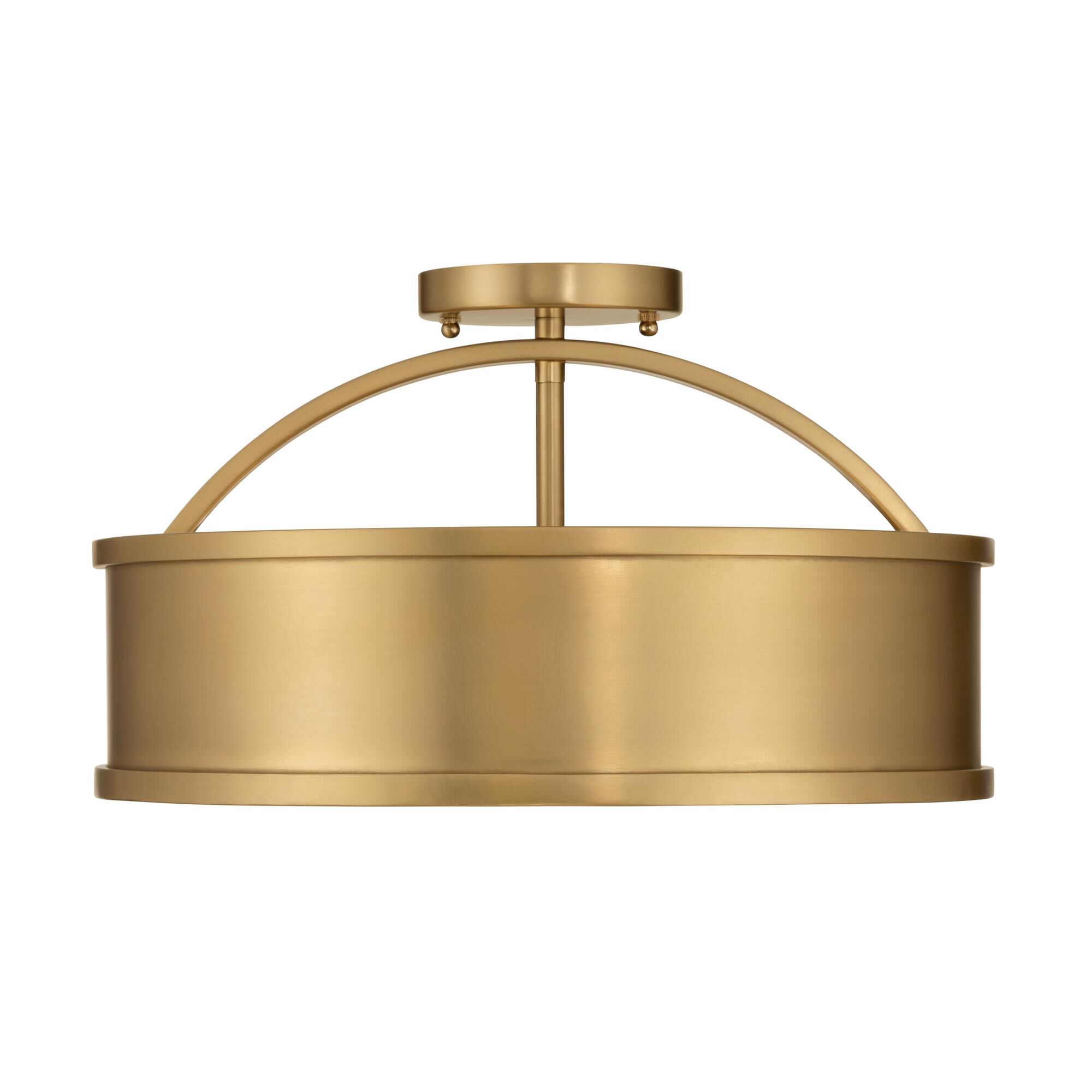 Shown in Legacy Brass finish and Alabaster glass