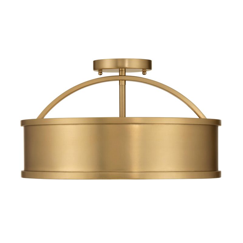 Wynn 16 Inch Semi Flush Mount by Metropolitan Lighting