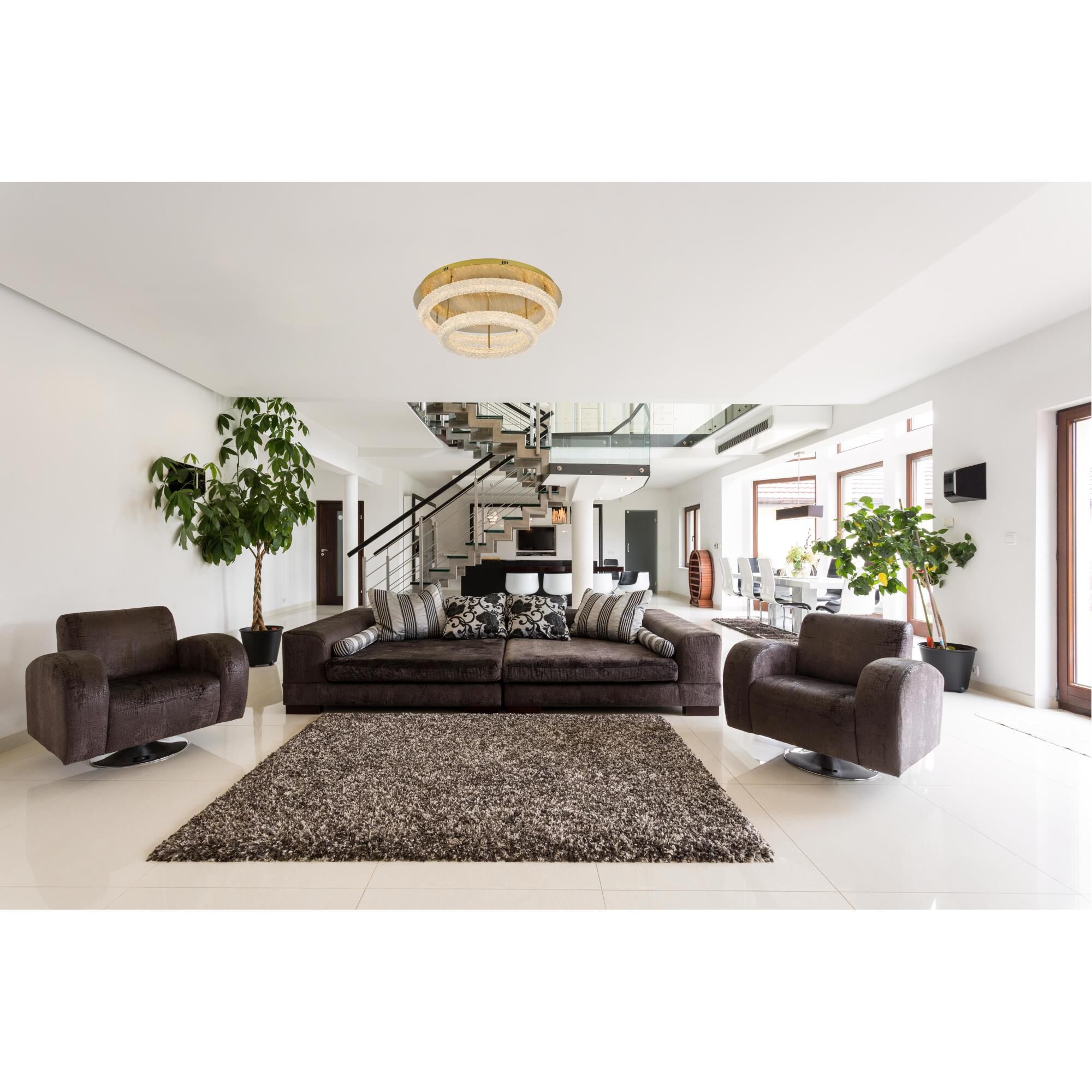 Bowen 30 Inch Flush Mount by Elegant Lighting