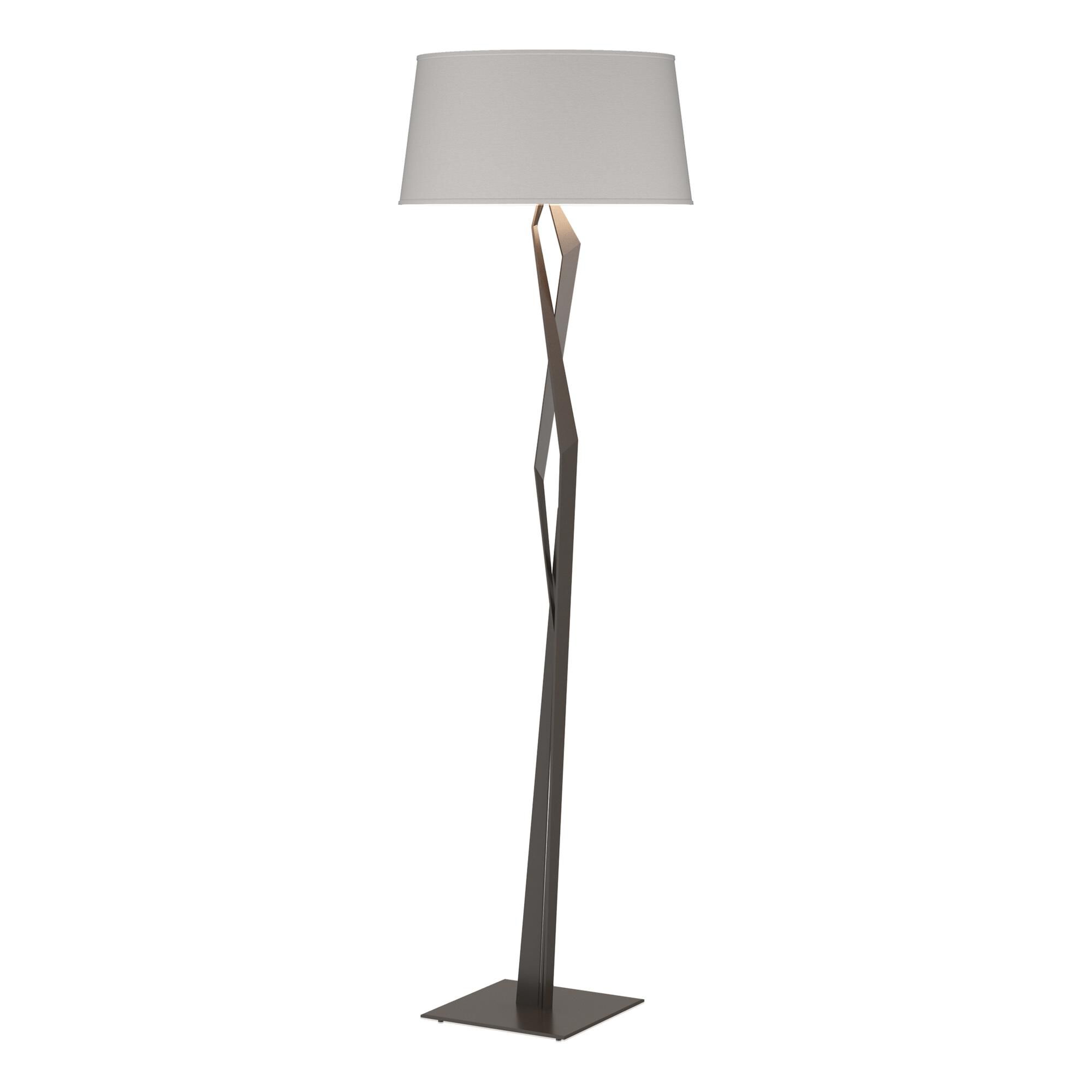 Shown in Oil Rubbed Bronze finish and Flax shade