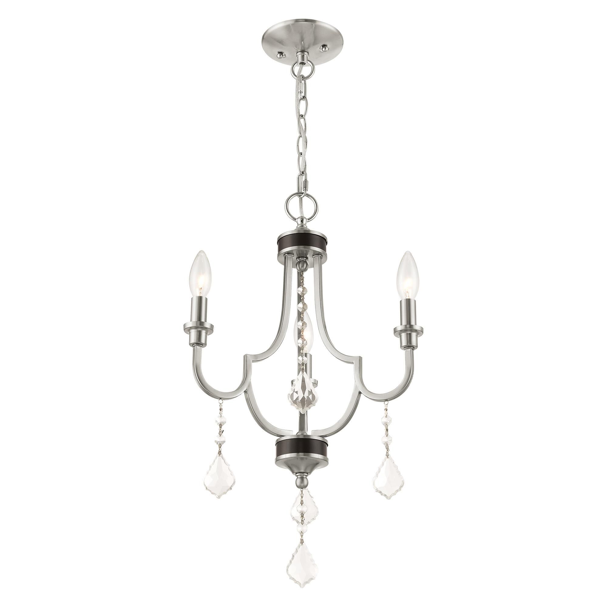 Glendale 14 Inch 3 Light Mini Chandelier by Livex Lighting