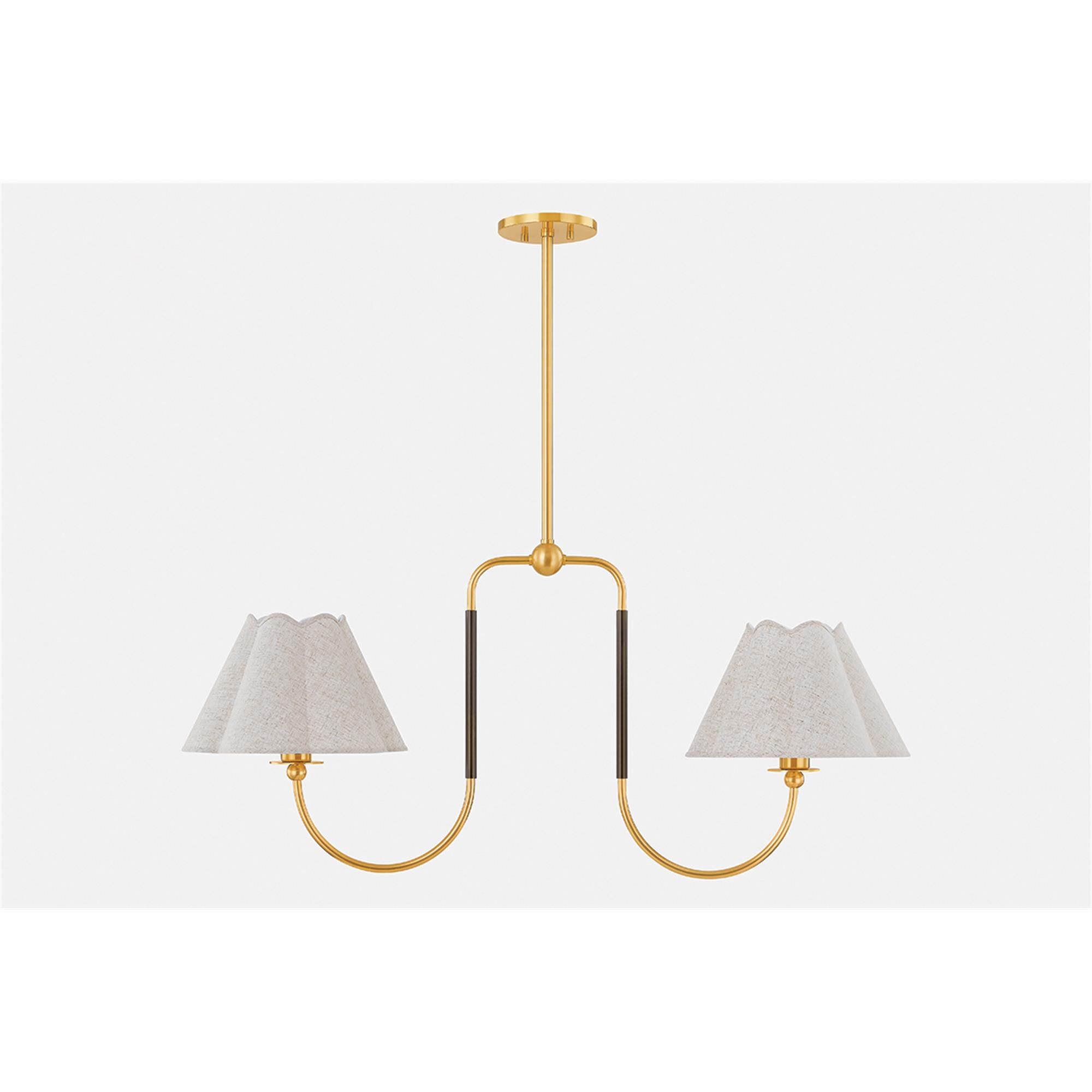 Mandy Cheng Janie Medium Linear Chandelier,
