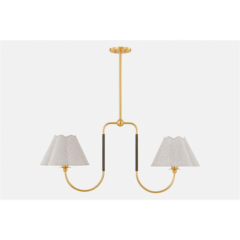 Mandy Cheng Janie Medium Linear Chandelier by Mitzi