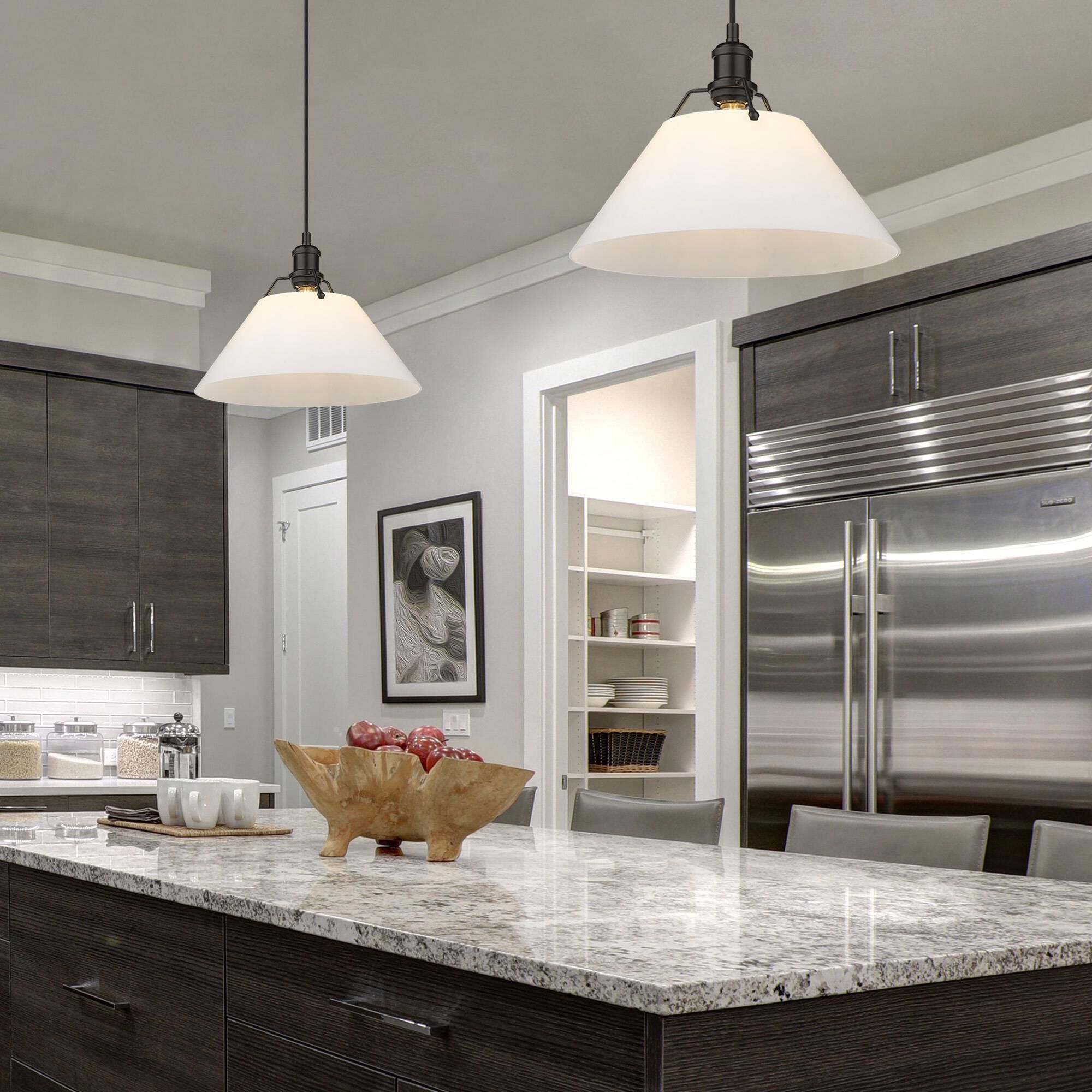 Orwell 14 Inch Large Pendant by Golden Lighting