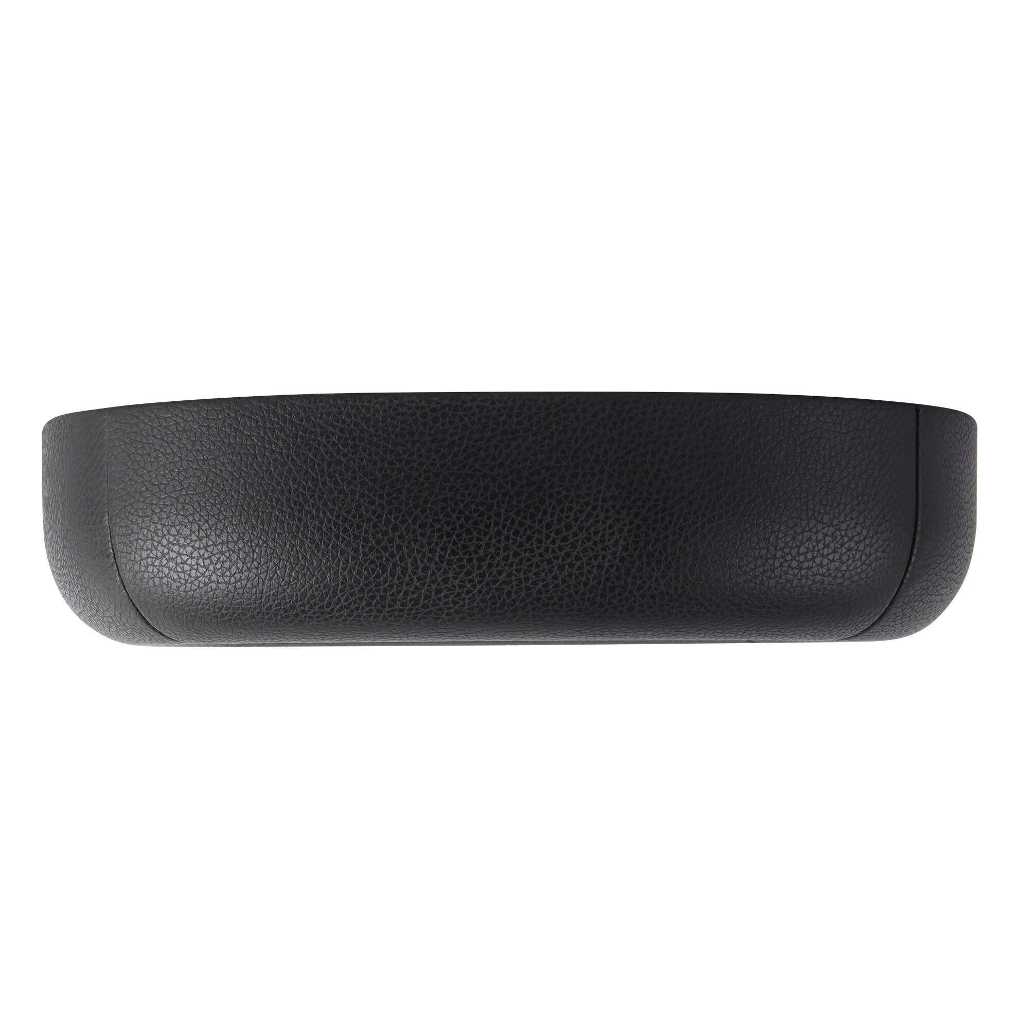 Shown in Brown Vegan Leather finish and Frosted Acrylic Diffuser glass