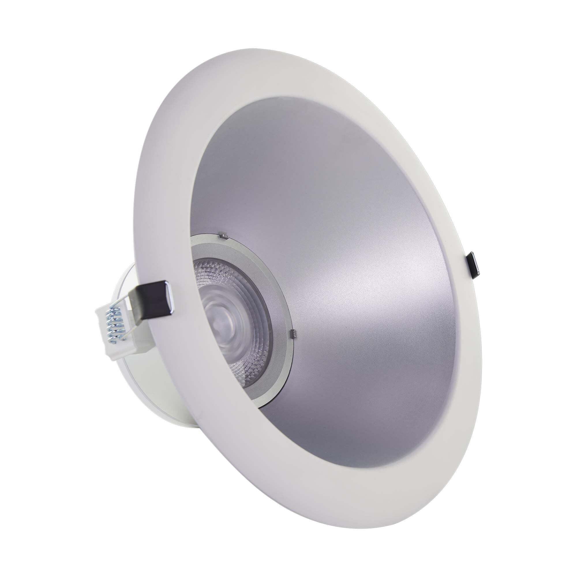 Colorquick 4 Inch 4 Inch 1 Light Dimmable 8 Watt Recessed Single Spot Downlights LED 80 Degree by Satco