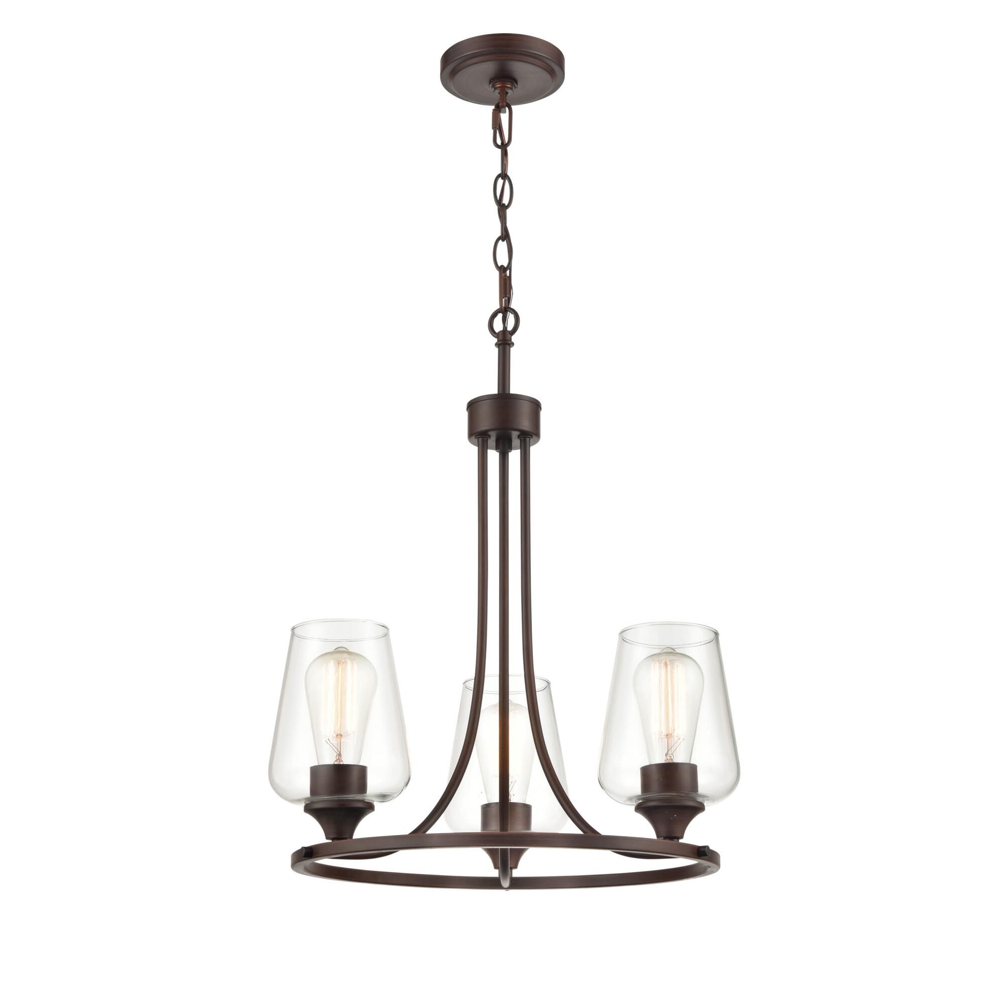 Ashford 18 Inch 3 Light Mini Chandelier by Millennium Lighting