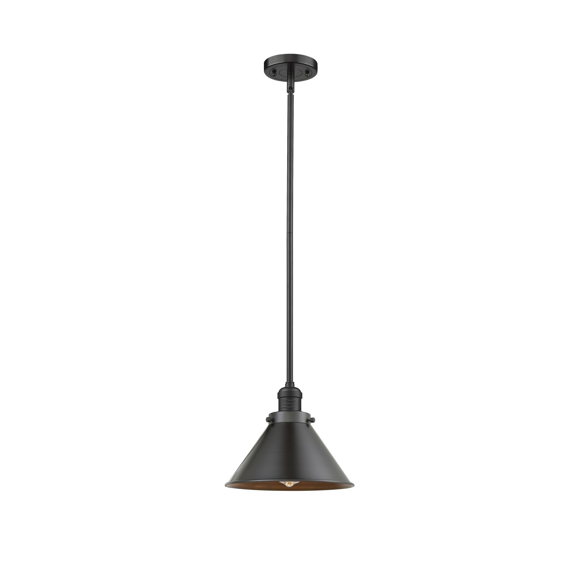 Shown in Oil Rubbed Bronze finish and Oil Rubbed Bronze shade and Stem accent